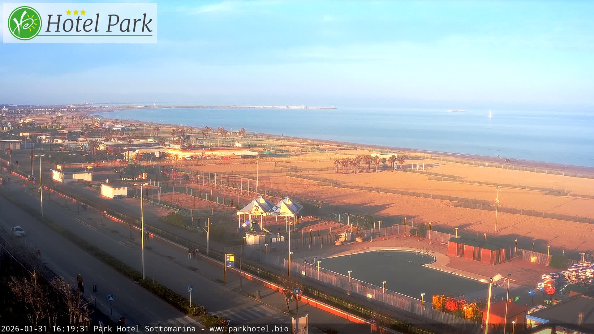 Chioggia Sottomarina Beach Panaromic Live Cam - Venice, Veneto, Italy