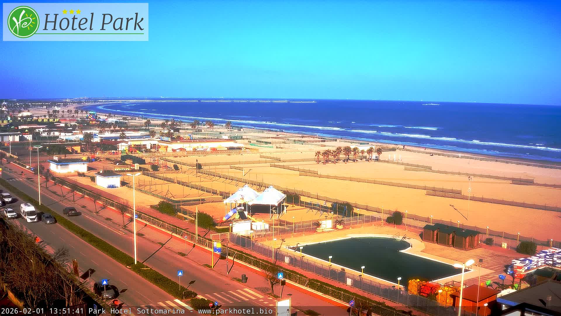 Chioggia Sottomarina Beach Panaromic Live Cam - Venice, Veneto, Italy