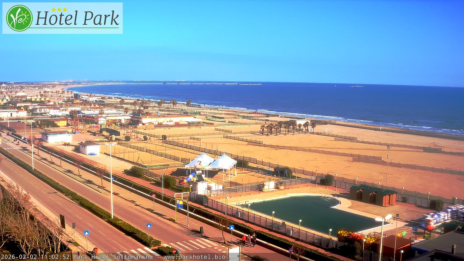 Chioggia Sottomarina Beach Panaromic Live Cam - Venice, Veneto, Italy