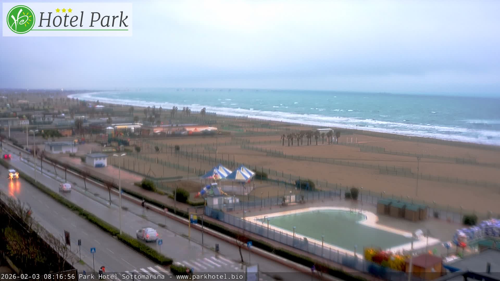 Chioggia Sottomarina Beach Panaromic Live Cam - Venice, Veneto, Italy