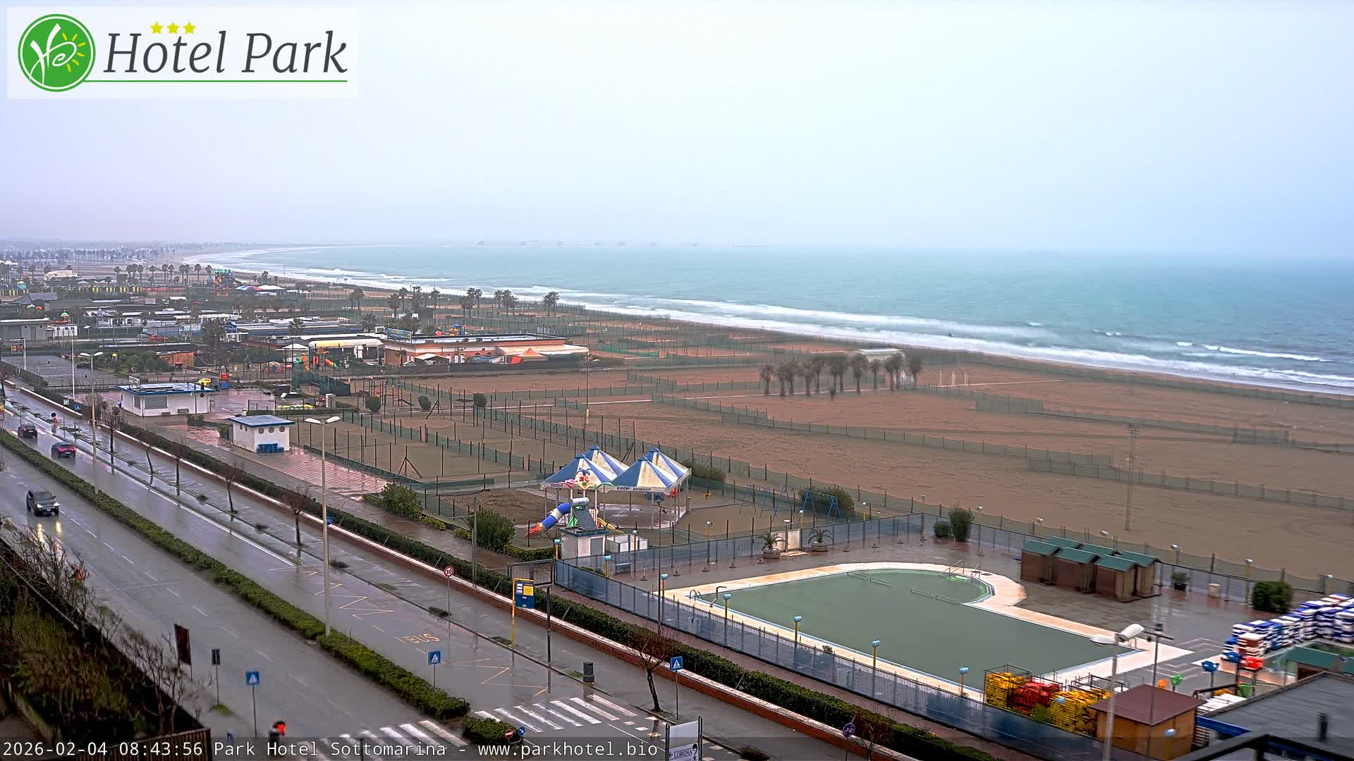 Chioggia Sottomarina Beach Panaromic Live Cam - Venice, Veneto, Italy