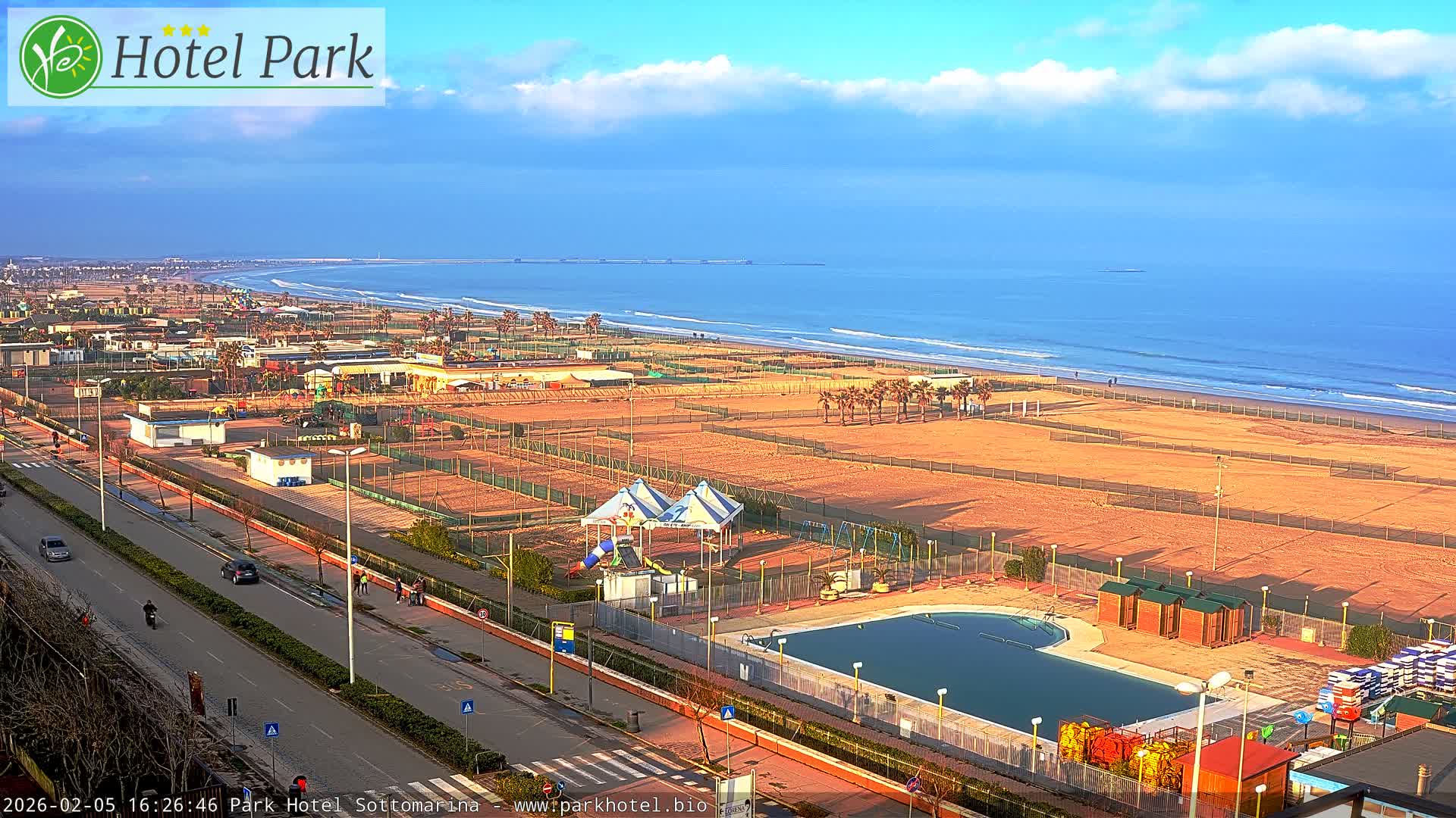 Chioggia Sottomarina Beach Panaromic Live Cam - Venice, Veneto, Italy