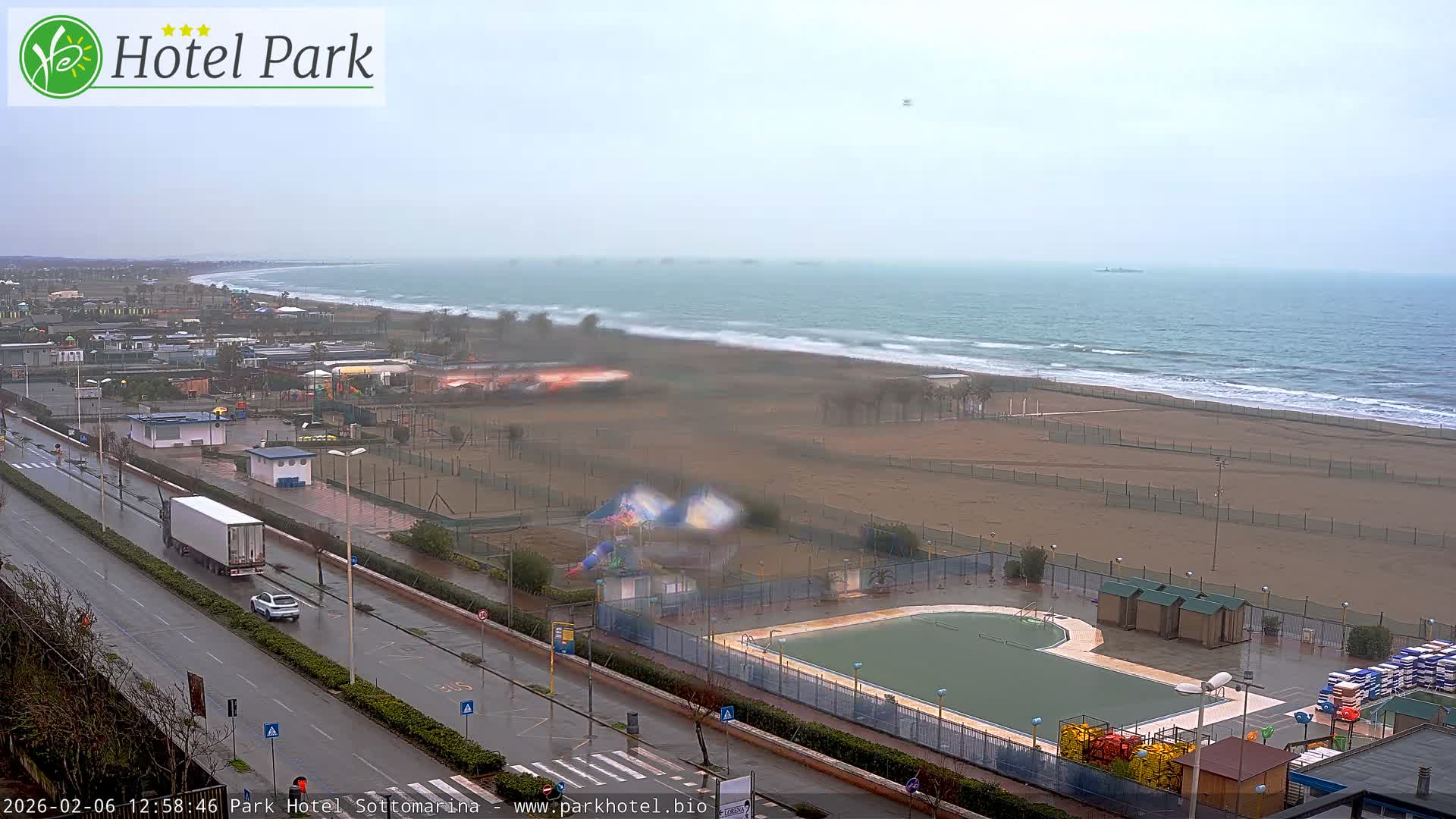 Chioggia Sottomarina Beach Panaromic Live Cam - Venice, Veneto, Italy