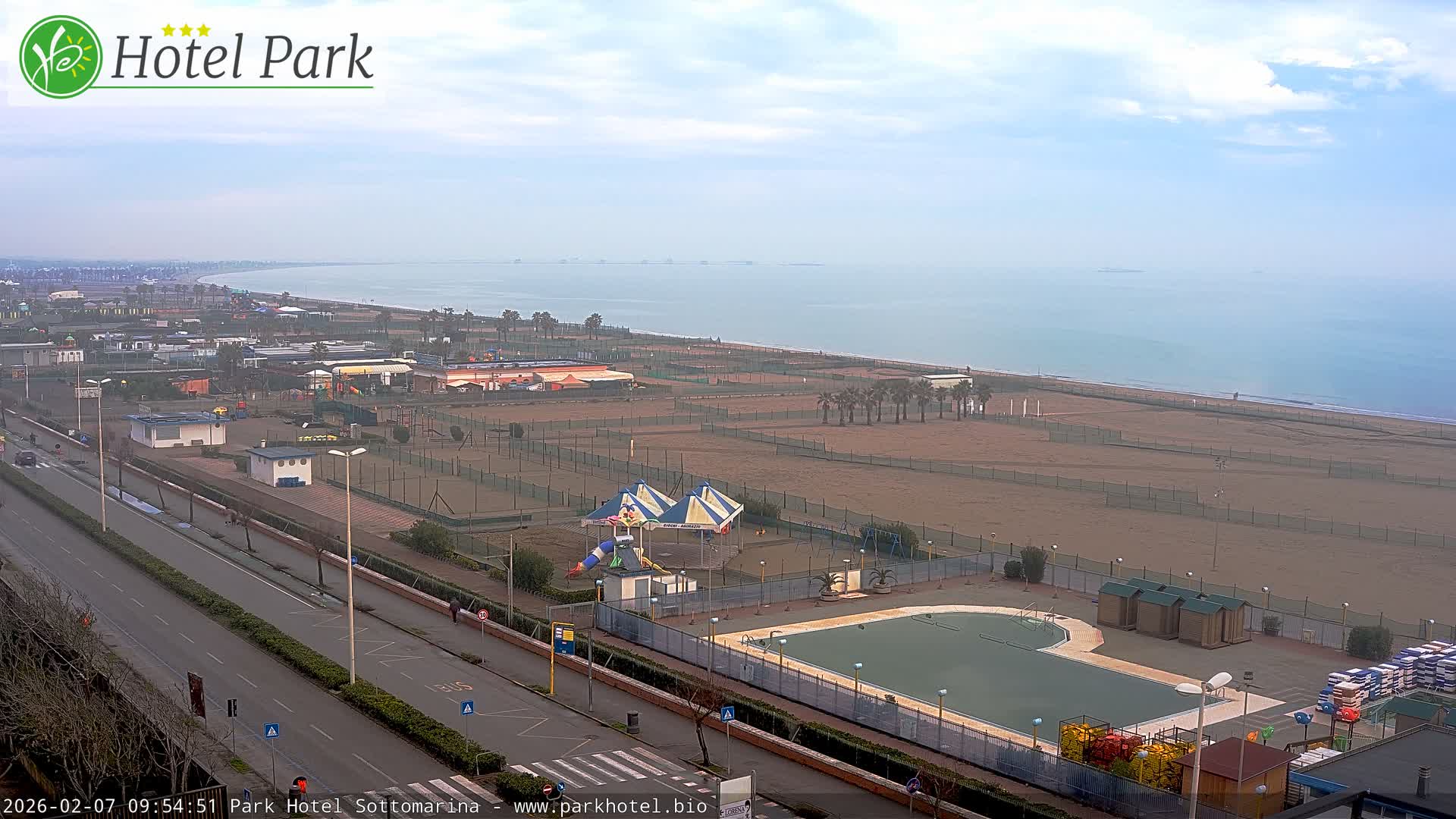Chioggia Sottomarina Beach Panaromic Live Cam - Venice, Veneto, Italy