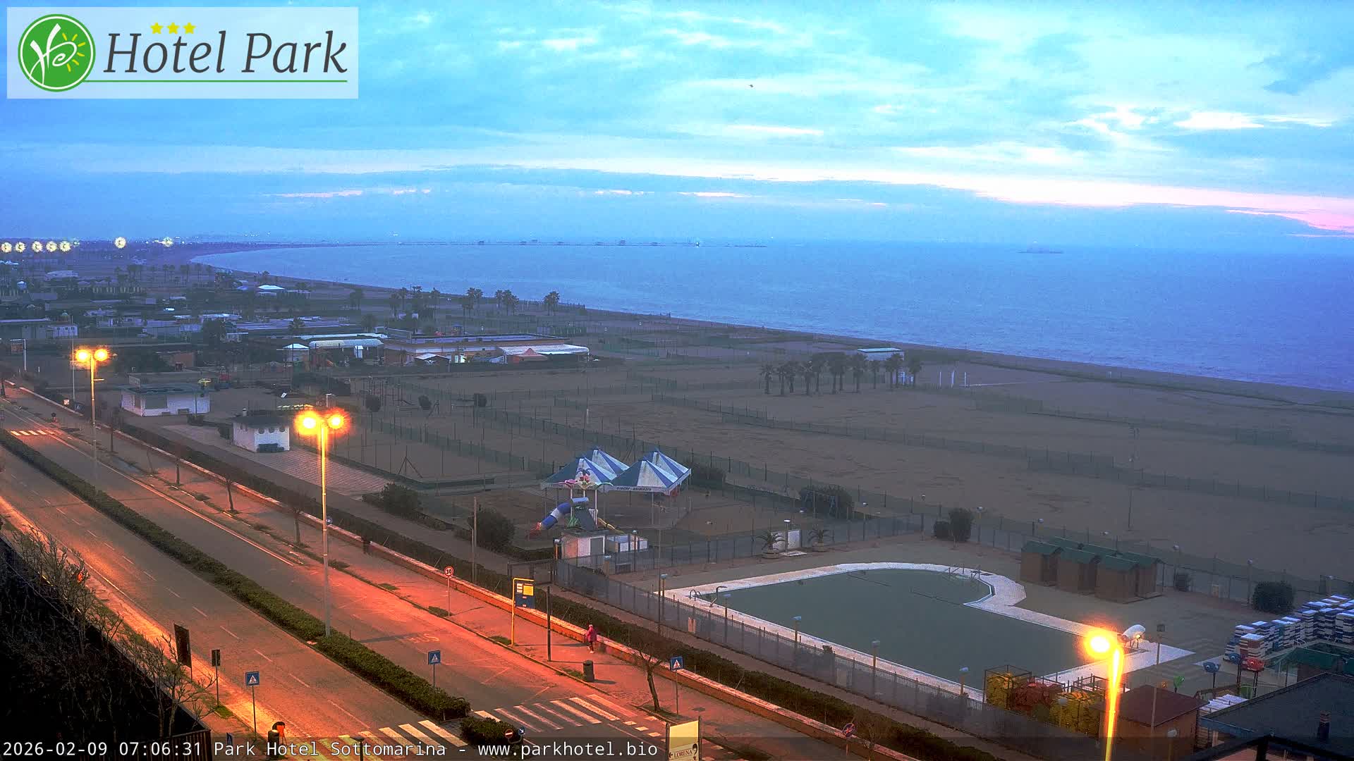 Chioggia Sottomarina Beach Panaromic Live Cam - Venice, Veneto, Italy
