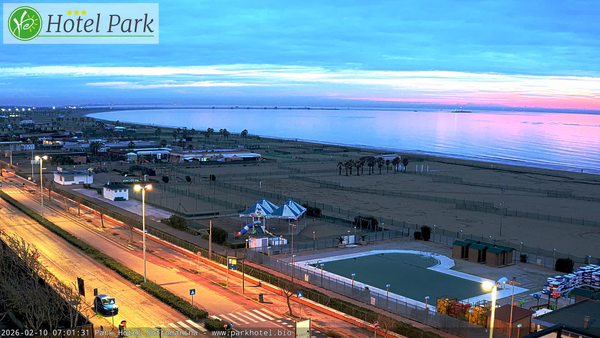 Chioggia Sottomarina Beach Panaromic Live Cam - Venice, Veneto, Italy