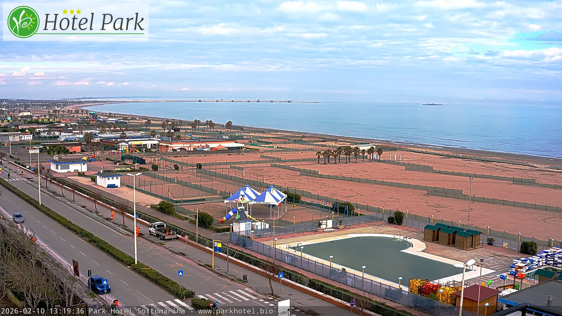 Chioggia Sottomarina Beach Panaromic Live Cam - Venice, Veneto, Italy