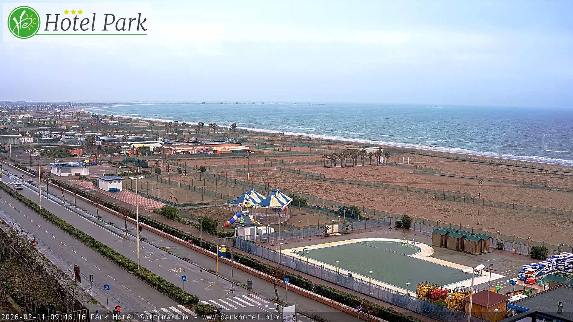 Chioggia Sottomarina Beach Panaromic Live Cam - Venice, Veneto, Italy