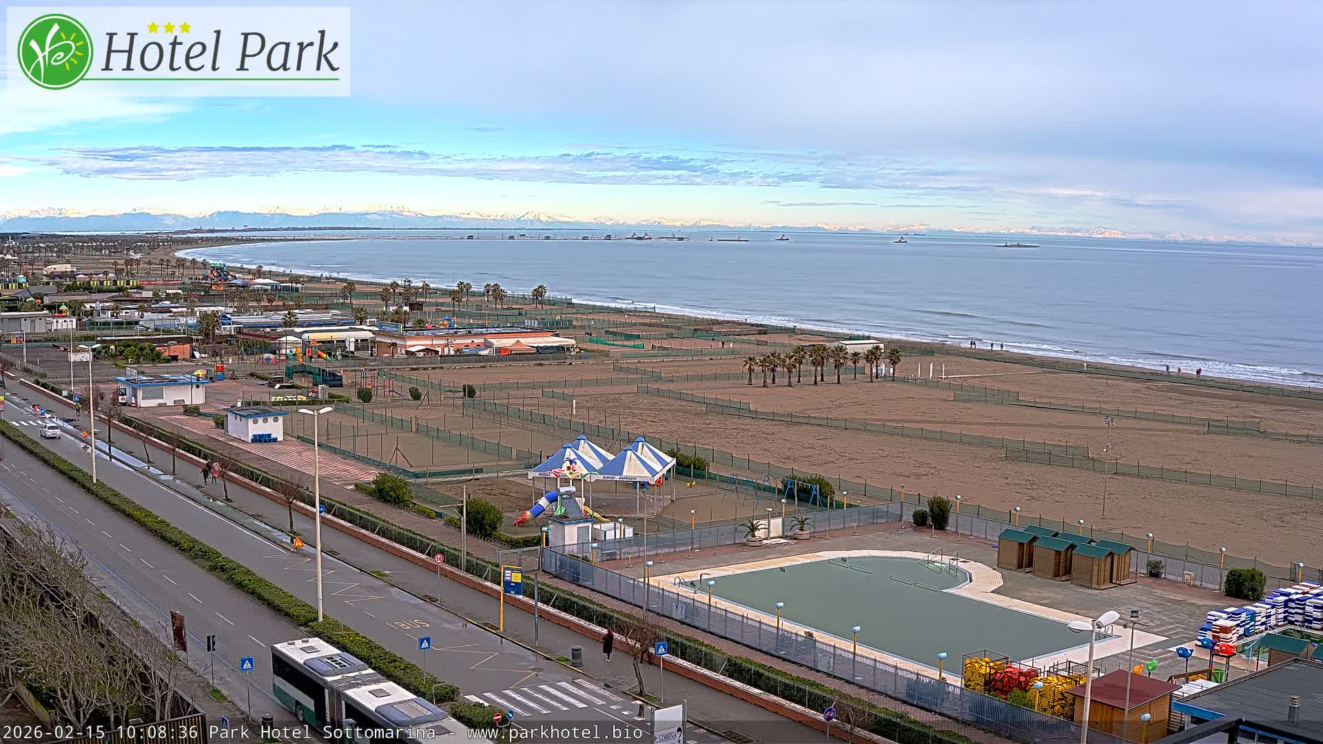 Chioggia Sottomarina Beach Panaromic Live Cam - Venice, Veneto, Italy