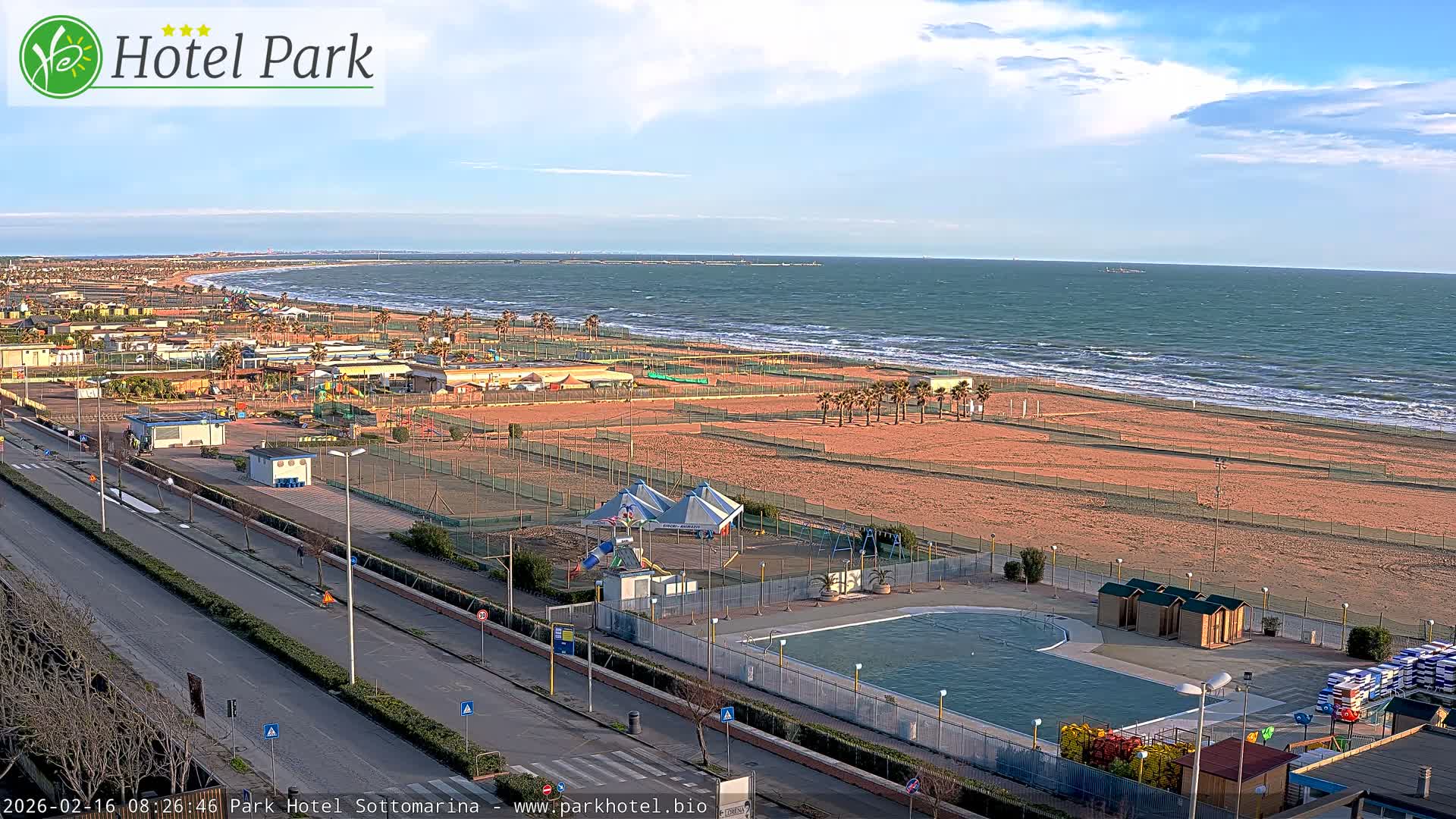 Chioggia Sottomarina Beach Panaromic Live Cam - Venice, Veneto, Italy