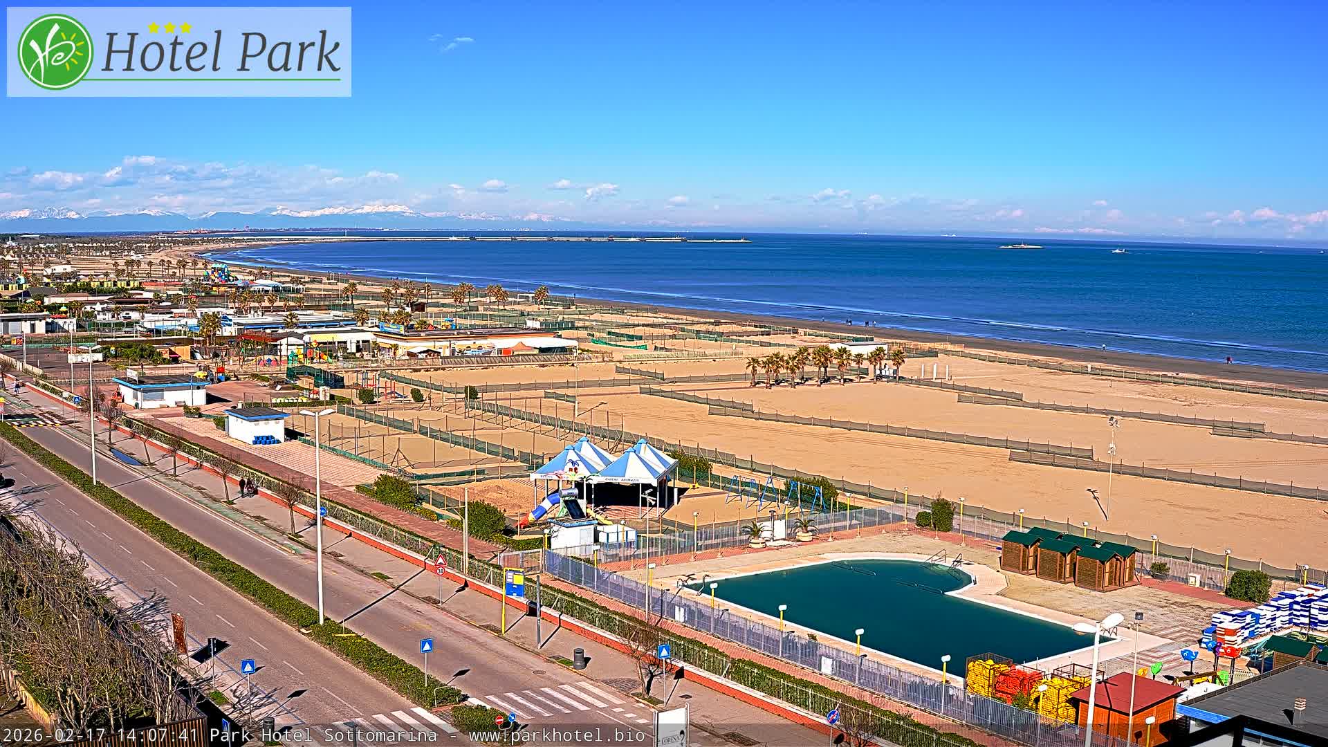 Chioggia Sottomarina Beach Panaromic Live Cam - Venice, Veneto, Italy