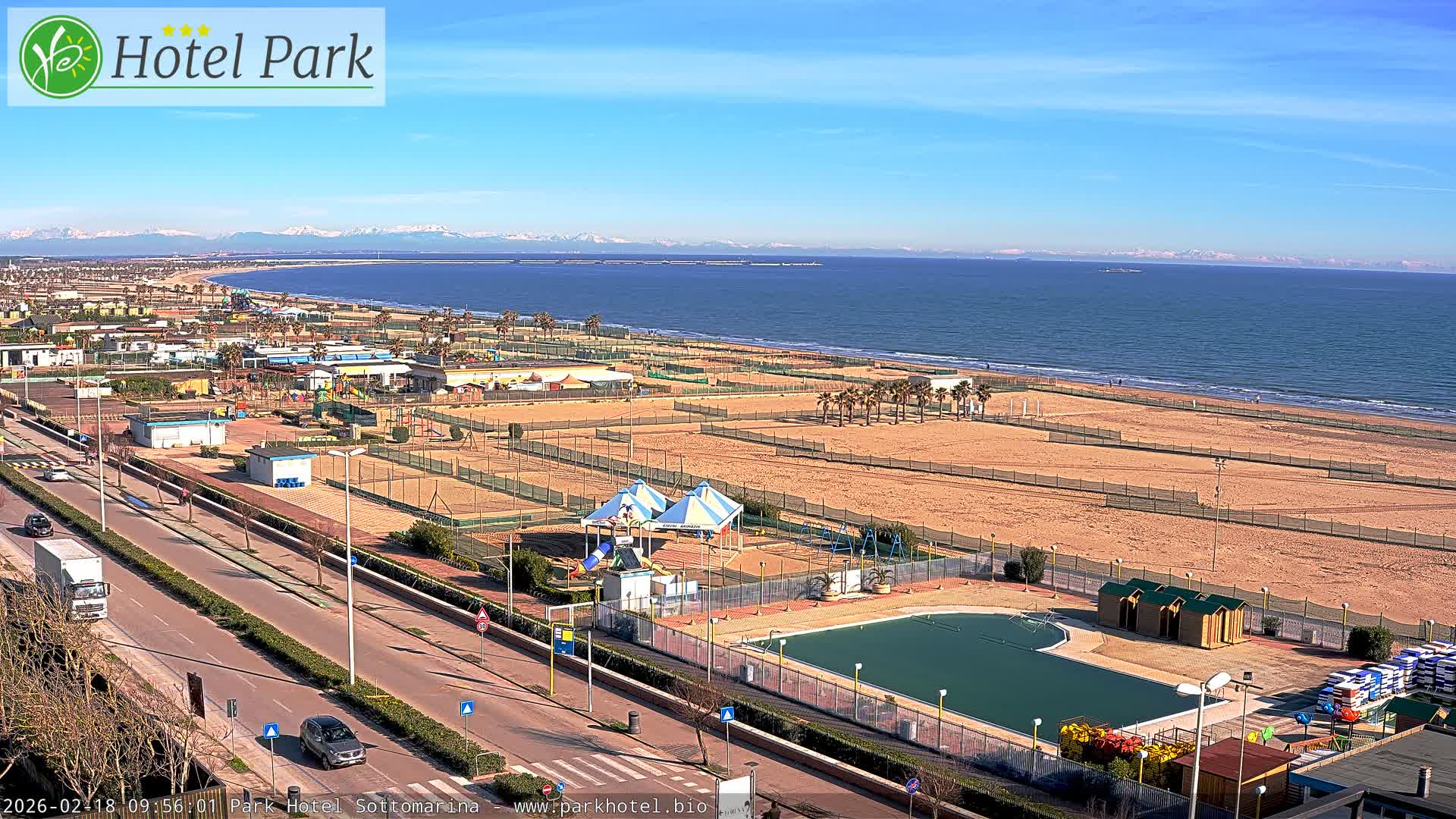 Chioggia Sottomarina Beach Panaromic Live Cam - Venice, Veneto, Italy
