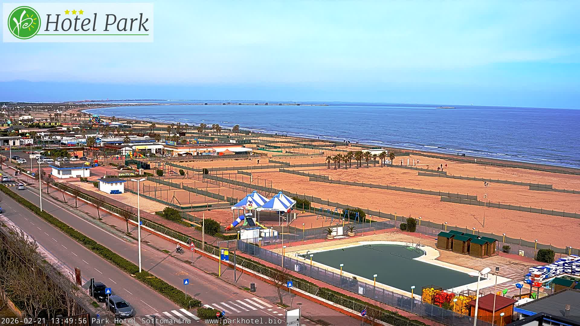 Chioggia Sottomarina Beach Panaromic Live Cam - Venice, Veneto, Italy