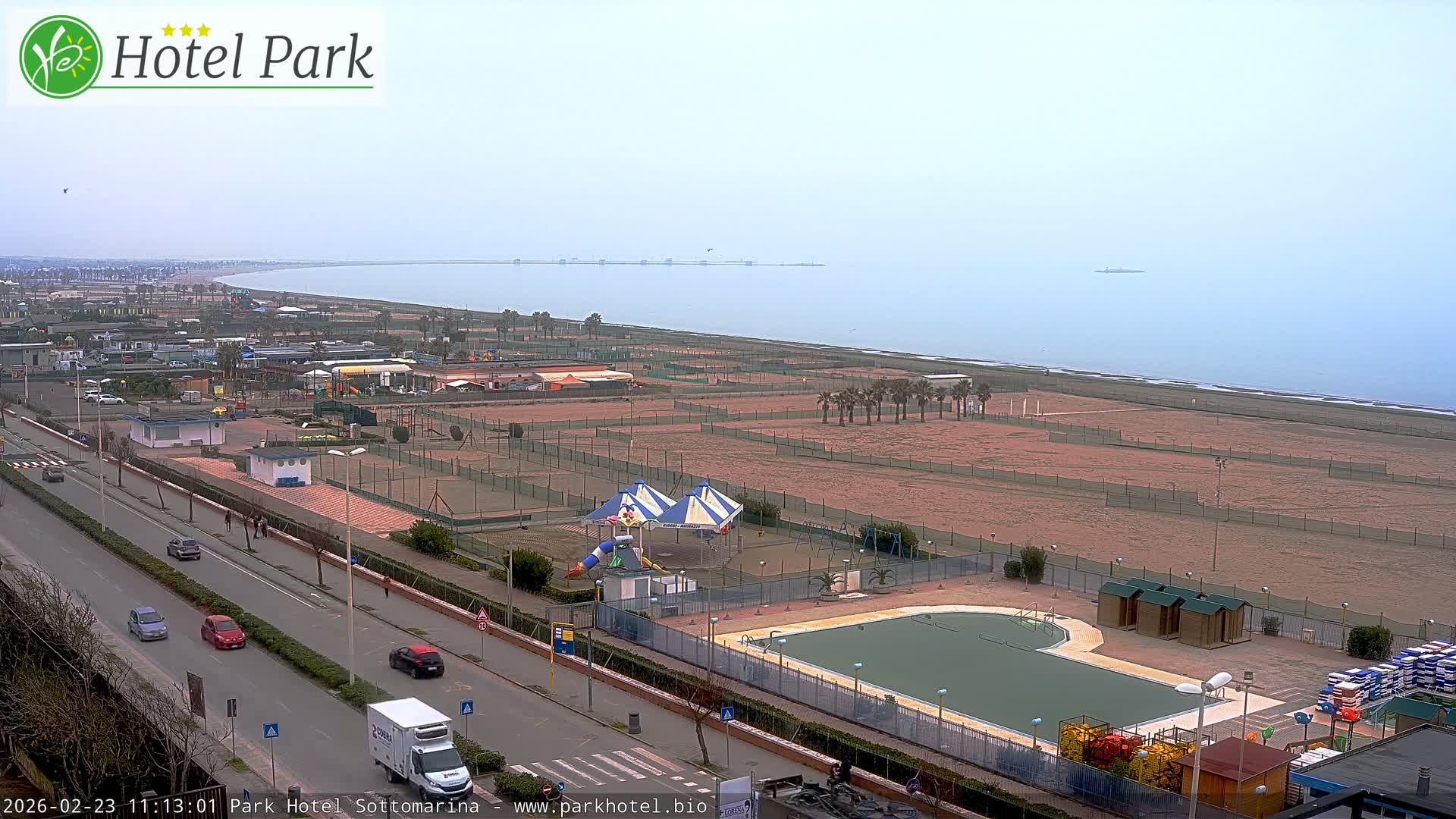 Chioggia Sottomarina Beach Panaromic Live Cam - Venice, Veneto, Italy