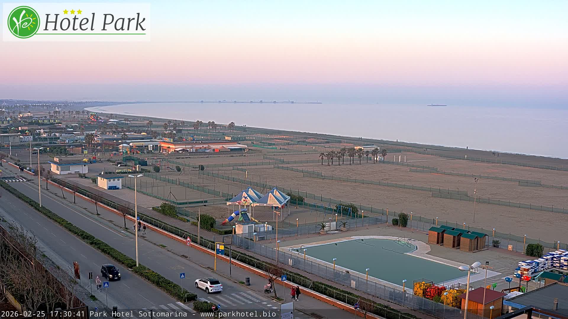 Chioggia Sottomarina Beach Panaromic Live Cam - Venice, Veneto, Italy