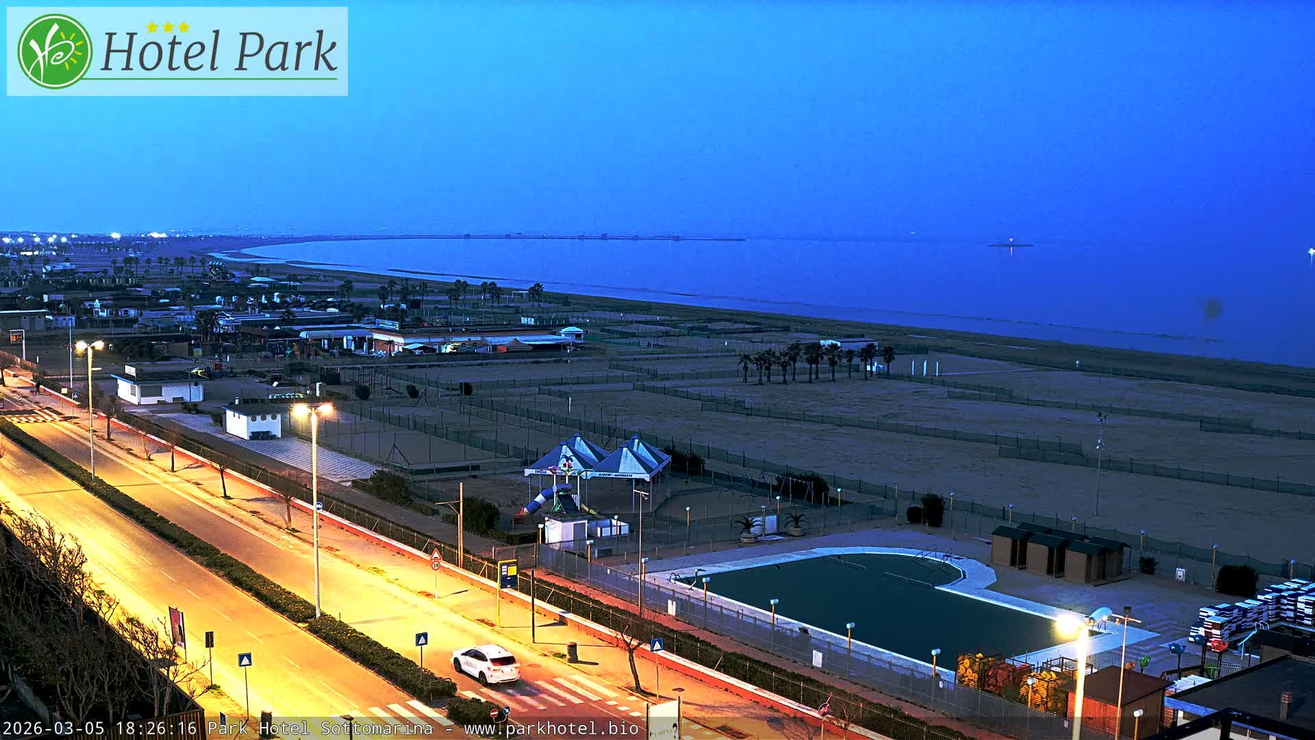 Chioggia Sottomarina Beach Panaromic Live Cam - Venice, Veneto, Italy