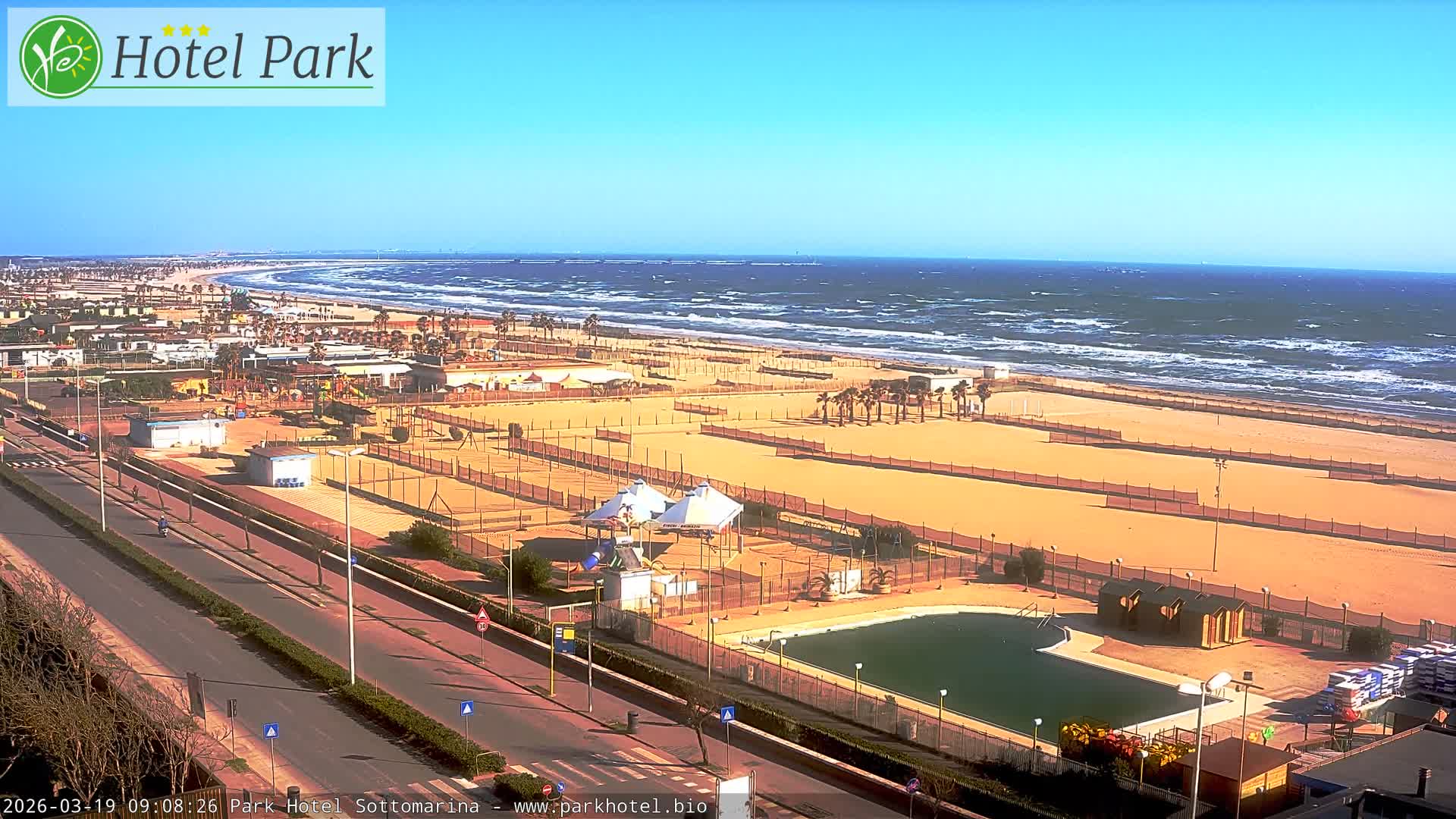 Chioggia Sottomarina Beach Panaromic Live Cam - Venice, Veneto, Italy