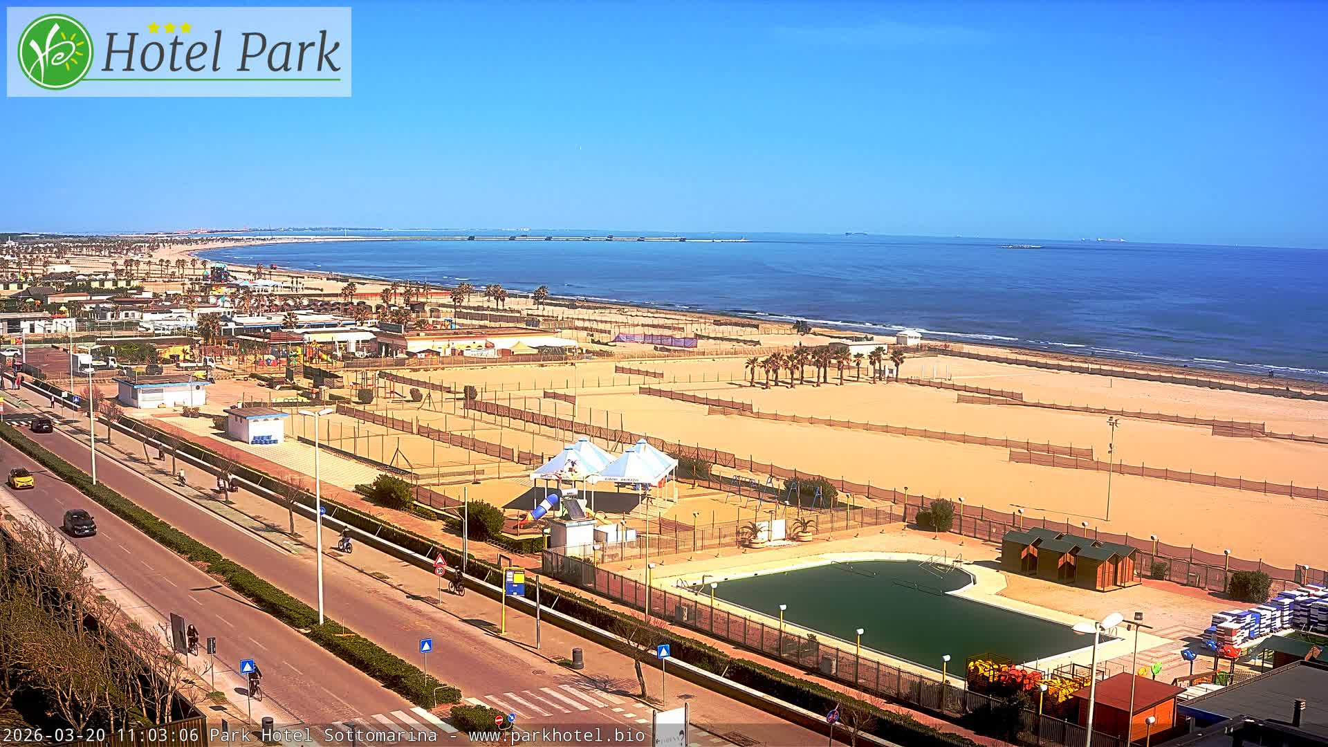 Chioggia Sottomarina Beach Panaromic Live Cam - Venice, Veneto, Italy