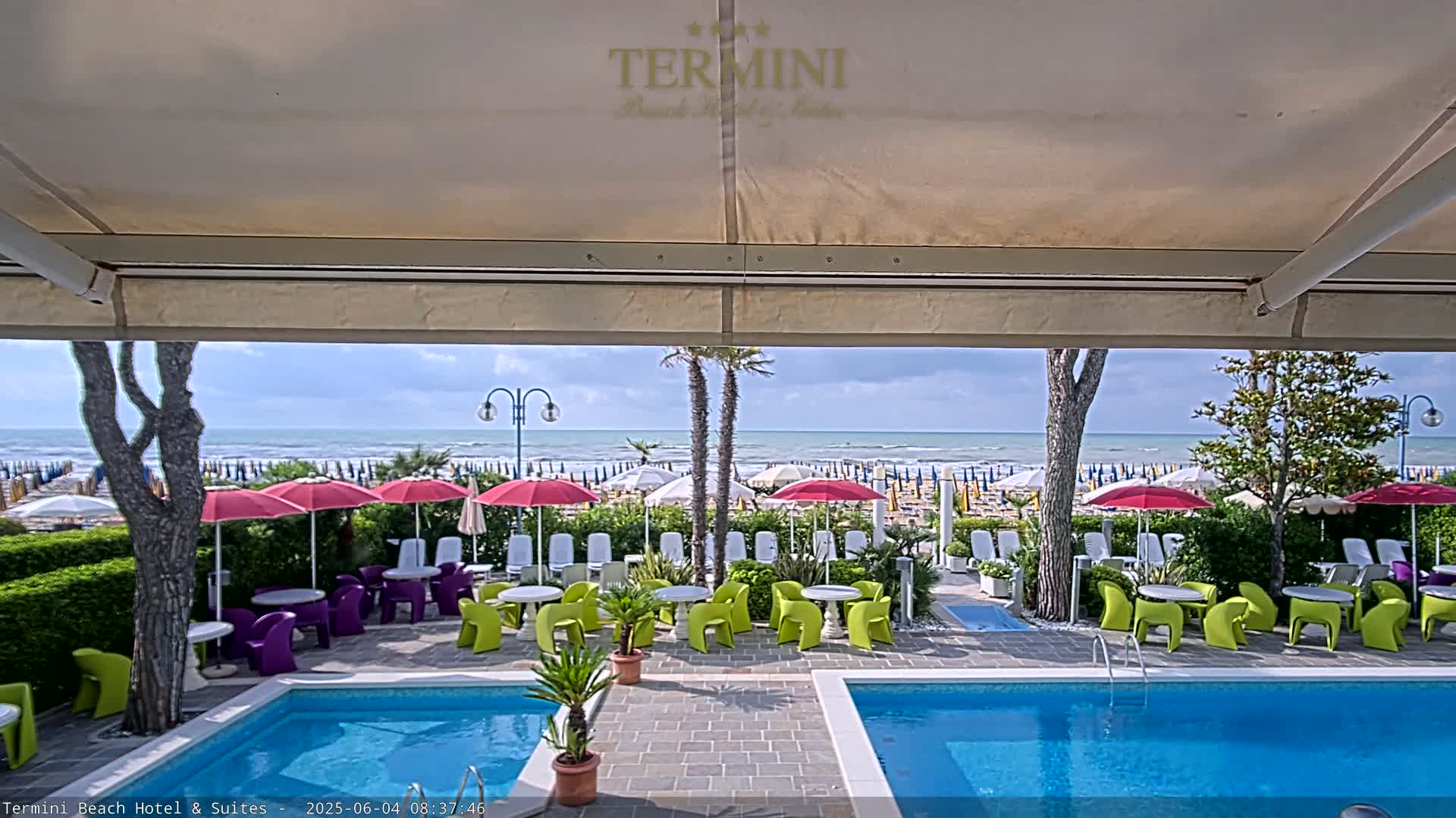 Lido di Jesolo Beach Live Cam - Venice, Veneto, Italy