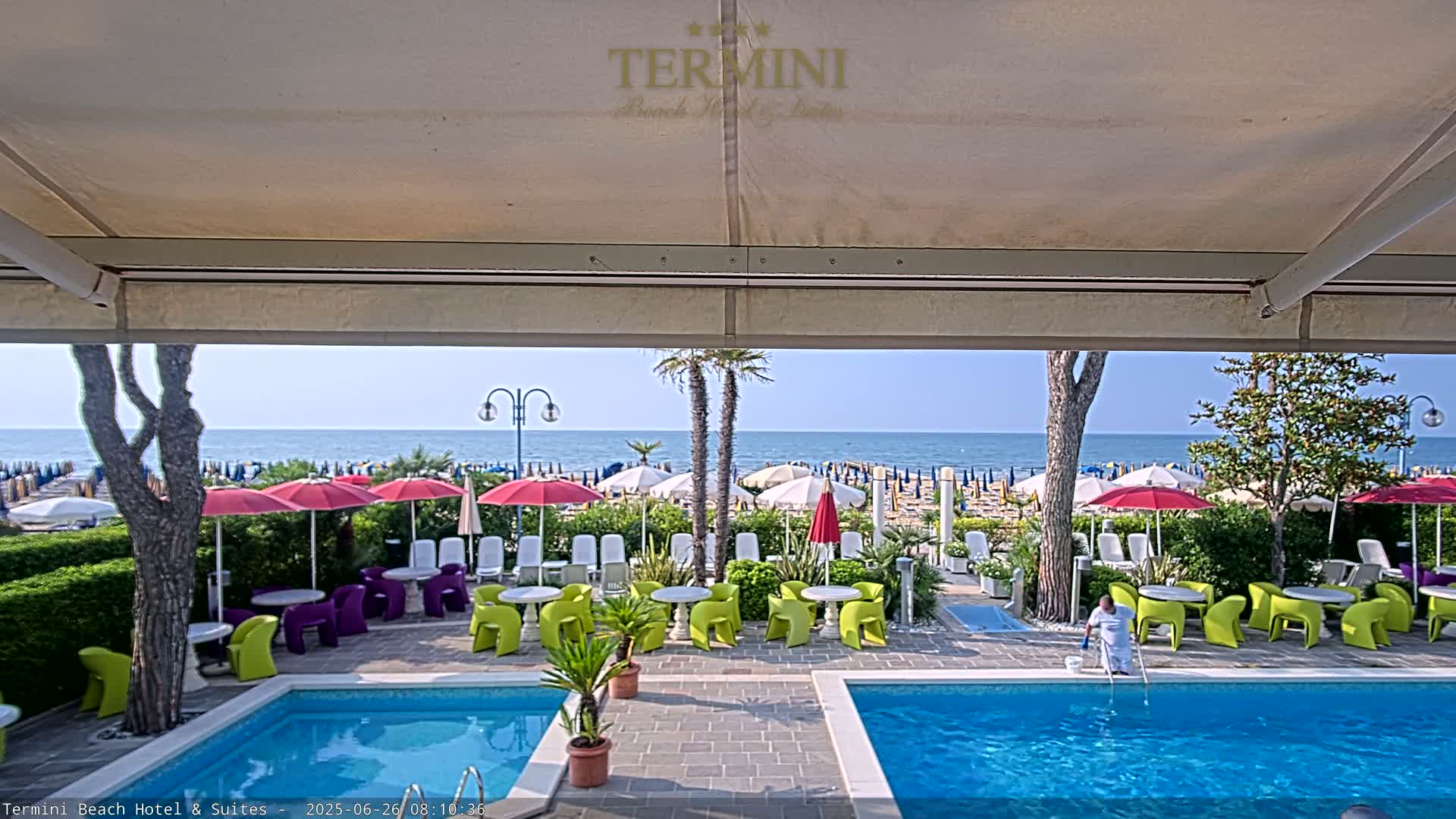 Lido di Jesolo Beach Live Cam - Venice, Veneto, Italy