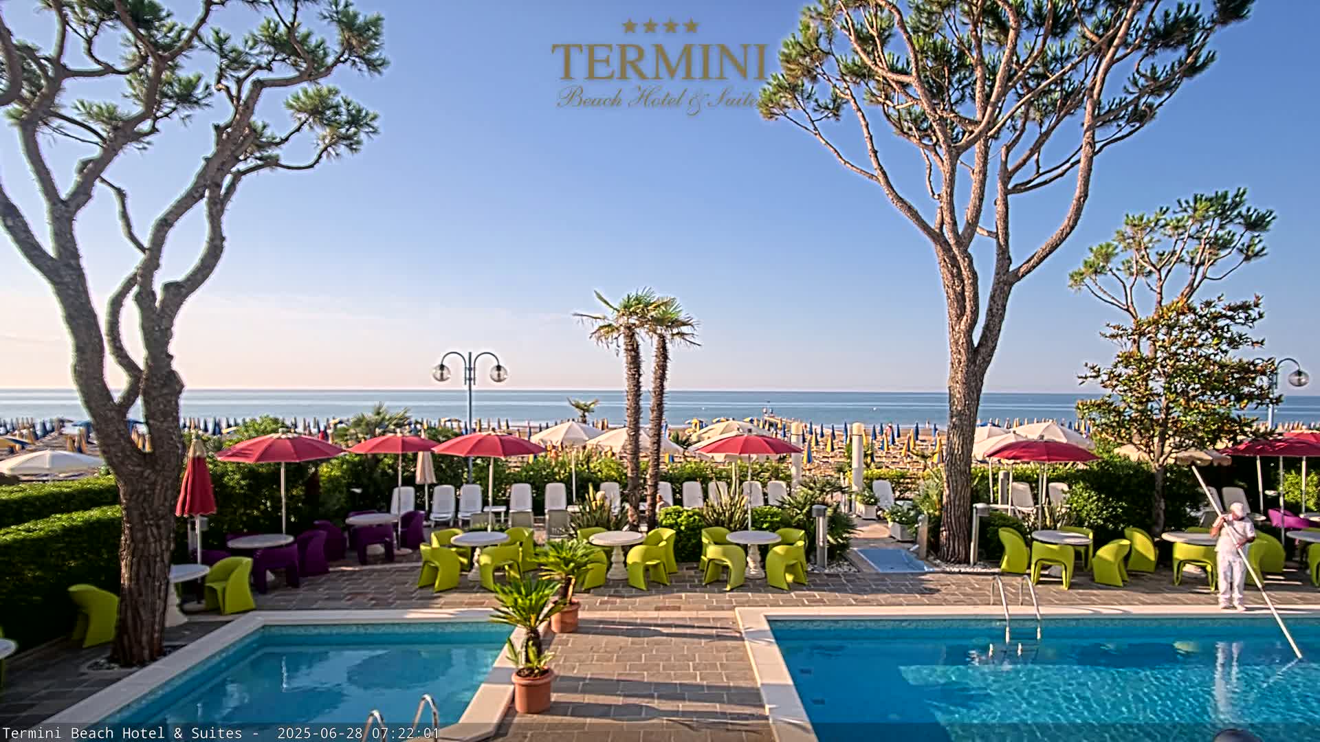 Lido di Jesolo Beach Live Cam - Venice, Veneto, Italy