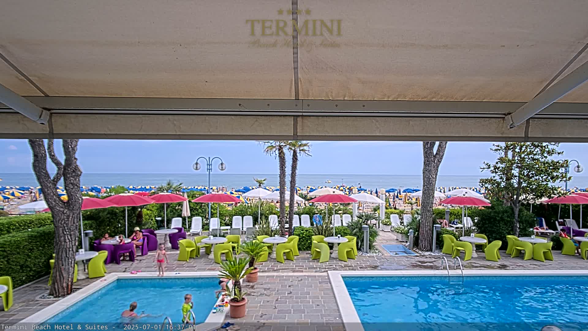 Lido di Jesolo Beach Live Cam - Venice, Veneto, Italy