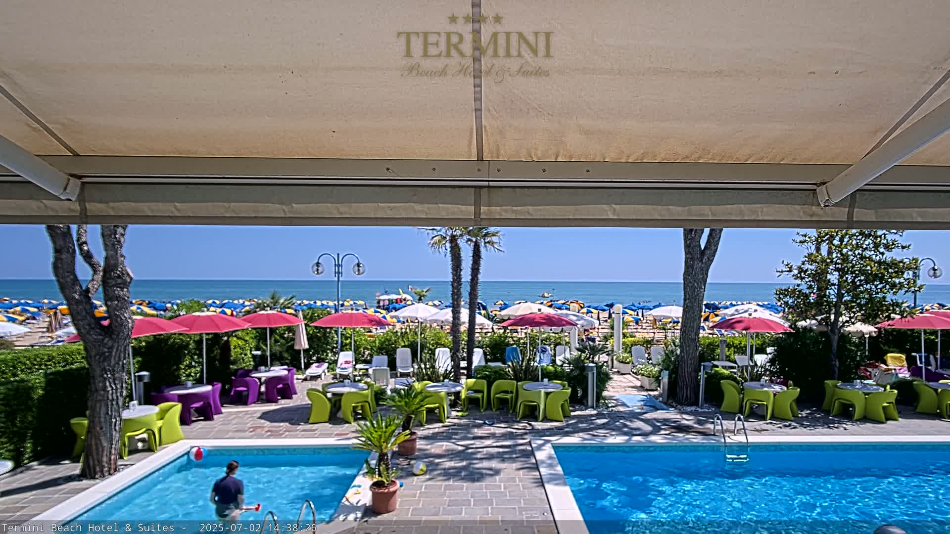 Lido di Jesolo Beach Live Cam - Venice, Veneto, Italy