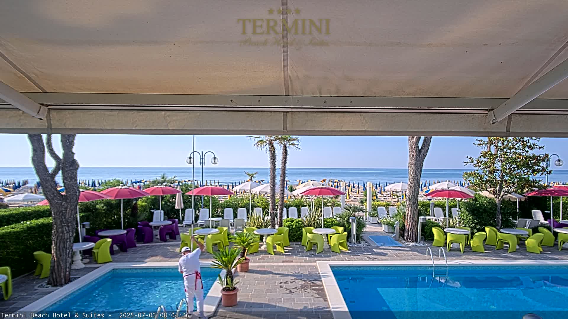Lido di Jesolo Beach Live Cam - Venice, Veneto, Italy