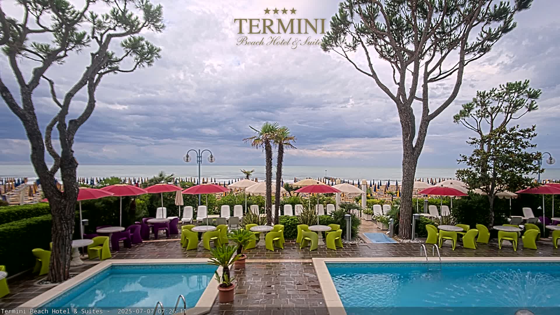 Lido di Jesolo Beach Live Cam - Venice, Veneto, Italy