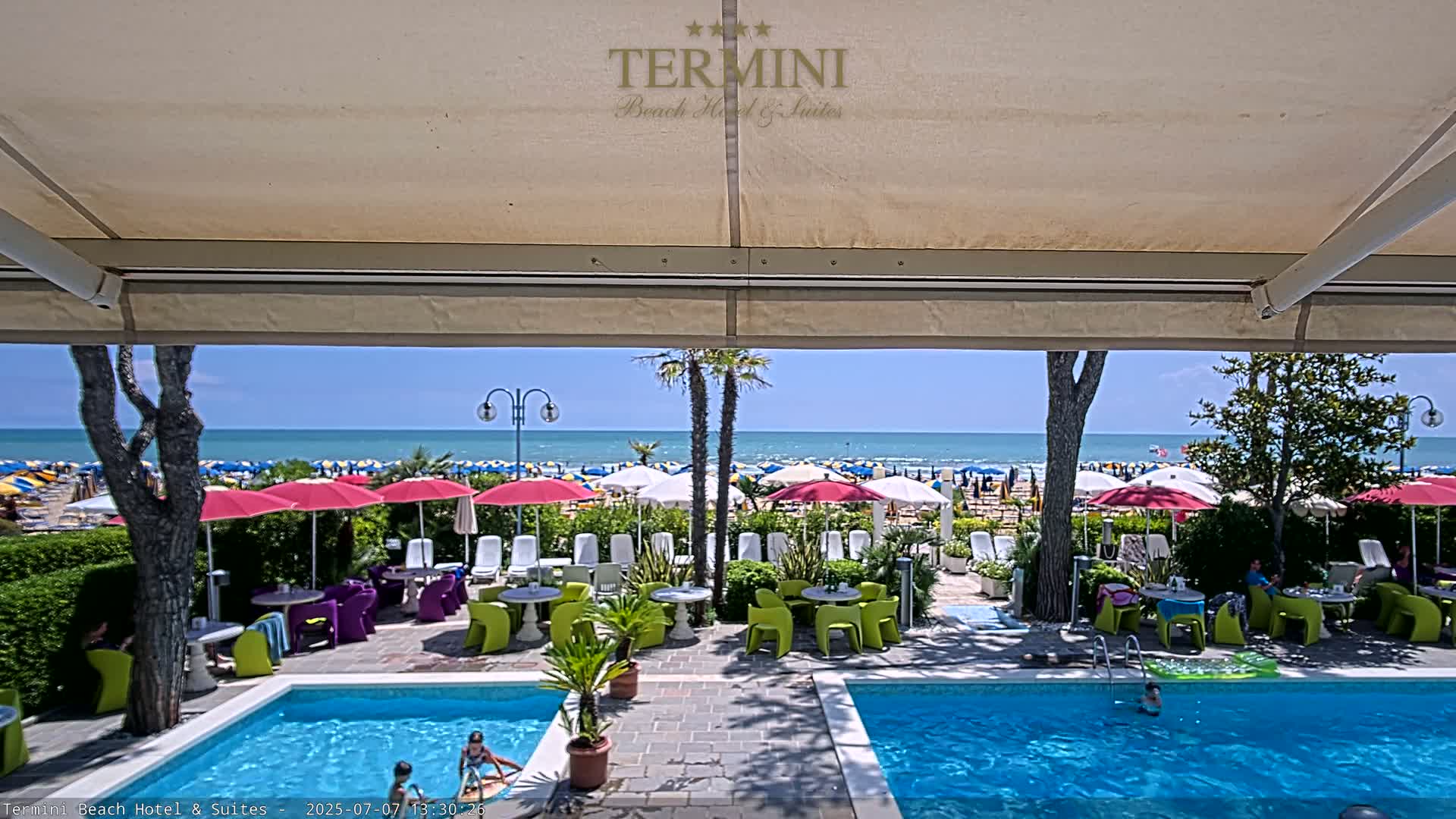 Lido di Jesolo Beach Live Cam - Venice, Veneto, Italy