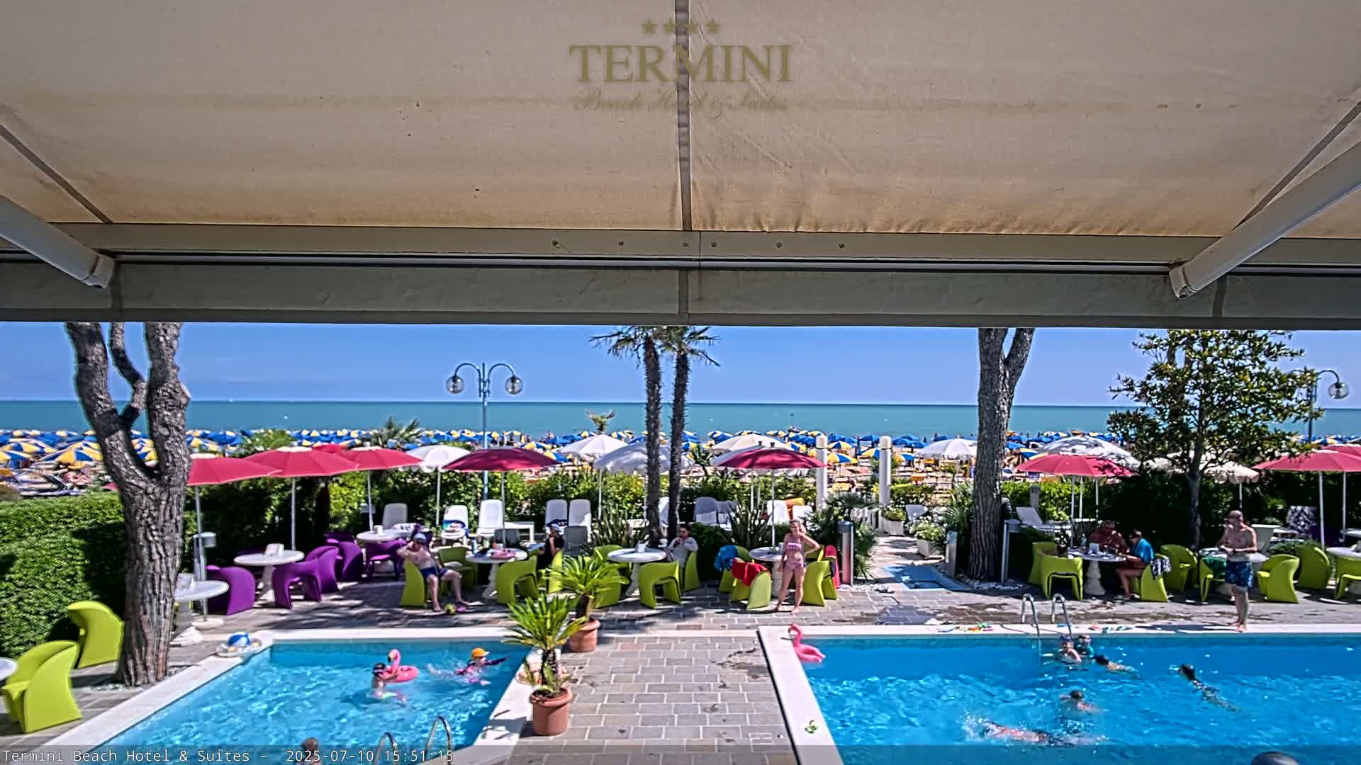 Lido di Jesolo Beach Live Cam - Venice, Veneto, Italy