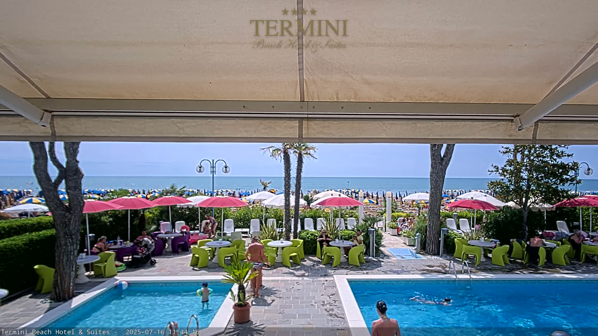 Lido di Jesolo Beach Live Cam - Venice, Veneto, Italy