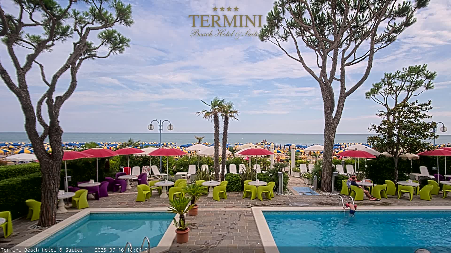 Lido di Jesolo Beach Live Cam - Venice, Veneto, Italy