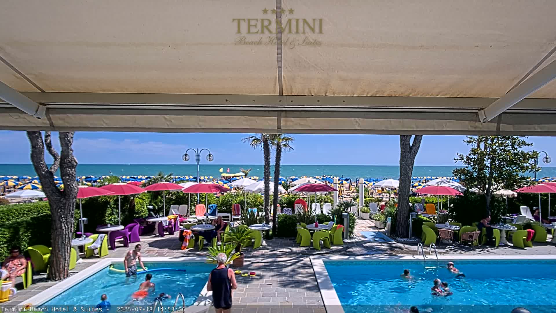 Lido di Jesolo Beach Live Cam - Venice, Veneto, Italy