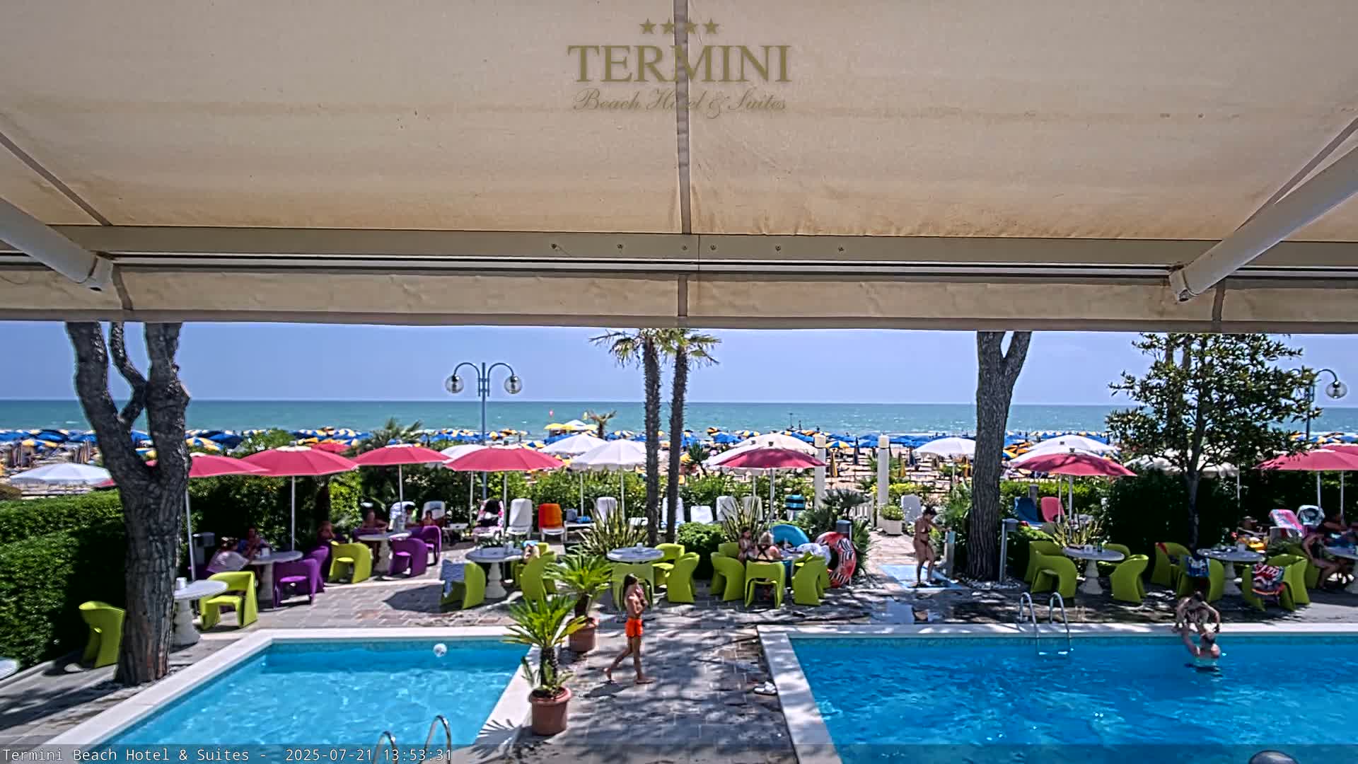 Lido di Jesolo Beach Live Cam - Venice, Veneto, Italy
