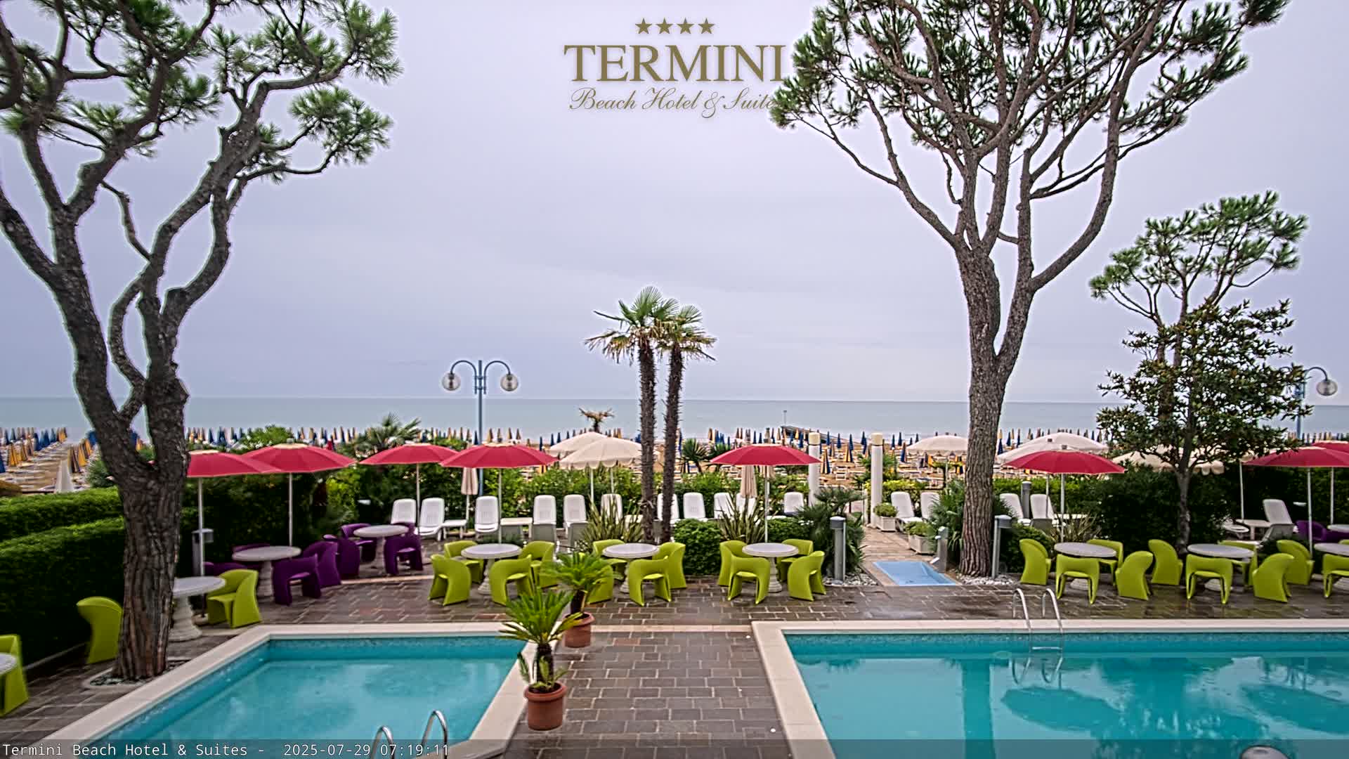 Lido di Jesolo Beach Live Cam - Venice, Veneto, Italy