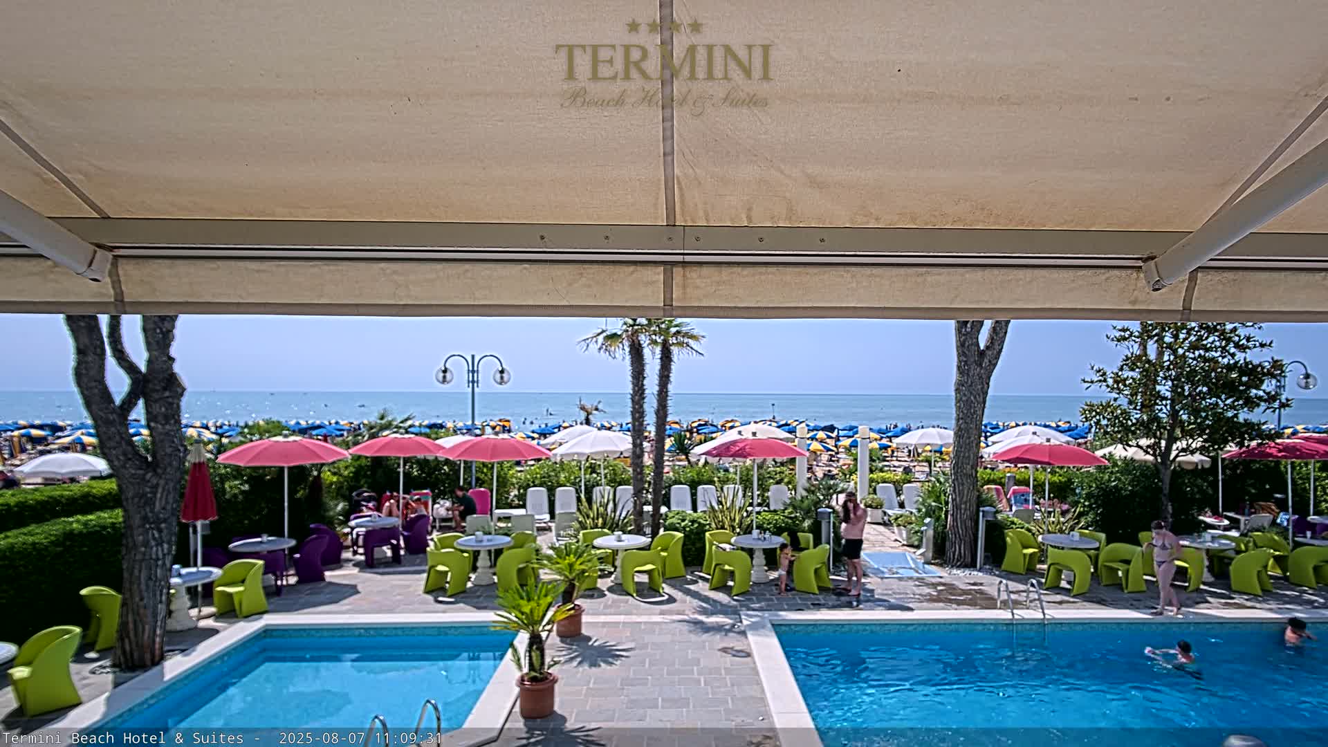 Lido di Jesolo Beach Live Cam - Venice, Veneto, Italy