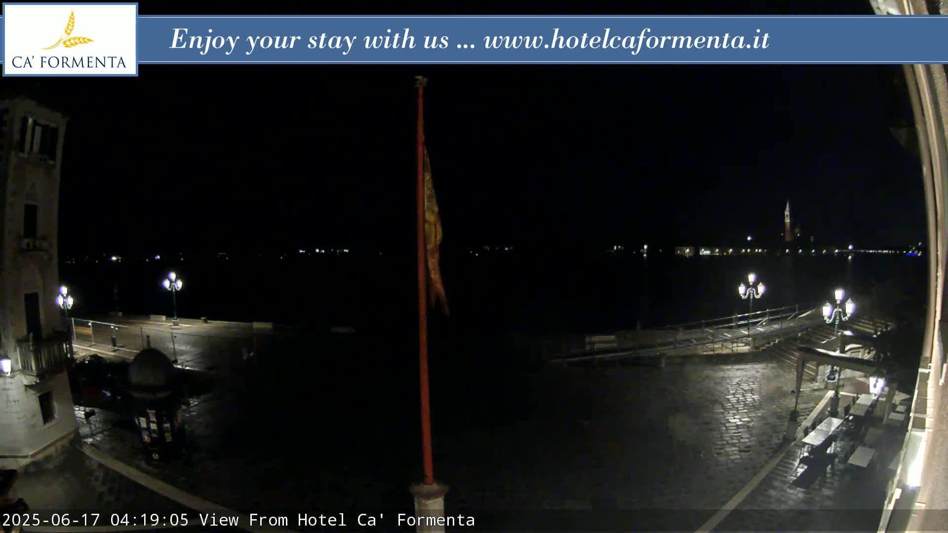 San Marco Basin from Via Garibaldi Live Cam - Venice, Veneto, Italy