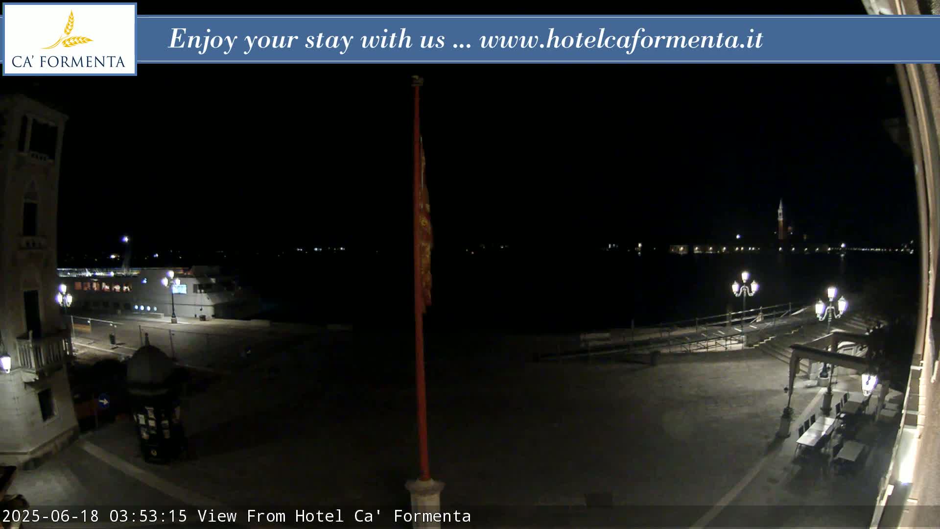 San Marco Basin from Via Garibaldi Live Cam - Venice, Veneto, Italy
