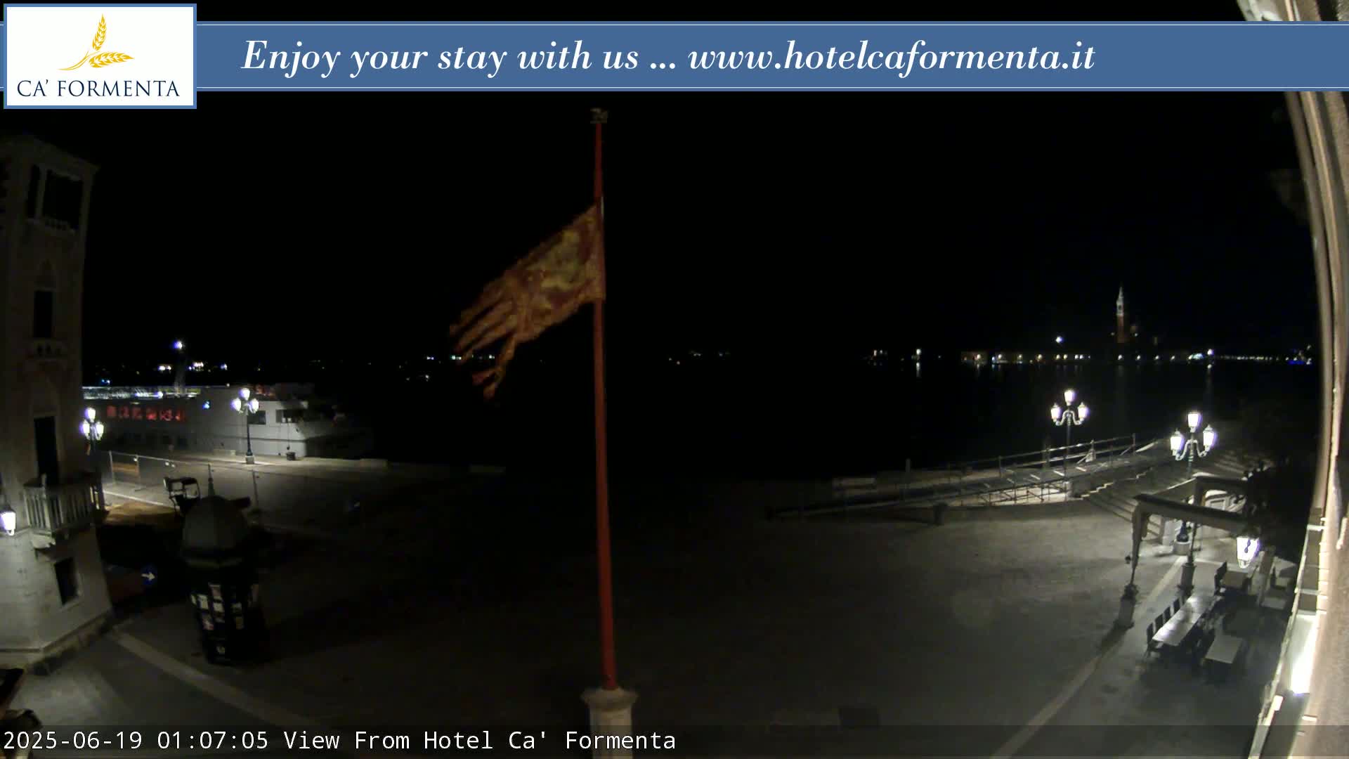 San Marco Basin from Via Garibaldi Live Cam - Venice, Veneto, Italy