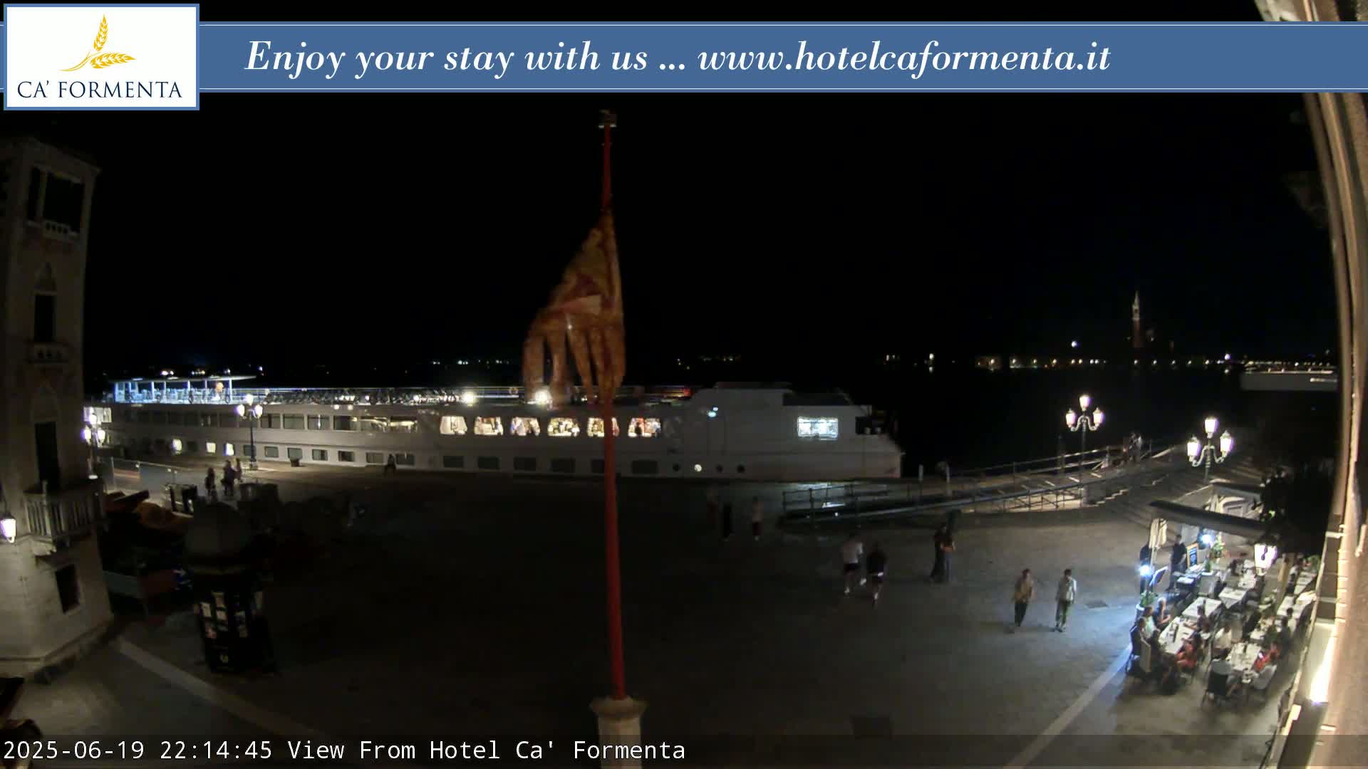San Marco Basin from Via Garibaldi Live Cam - Venice, Veneto, Italy
