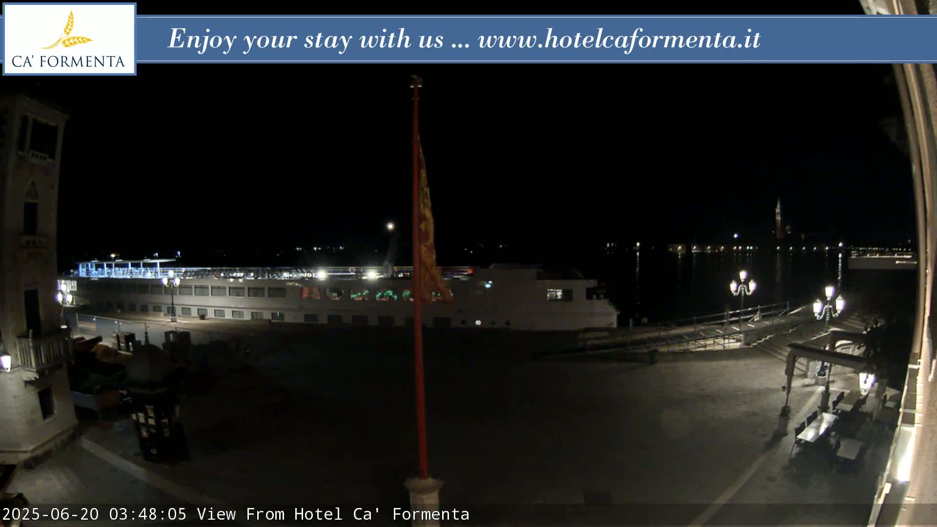 San Marco Basin from Via Garibaldi Live Cam - Venice, Veneto, Italy