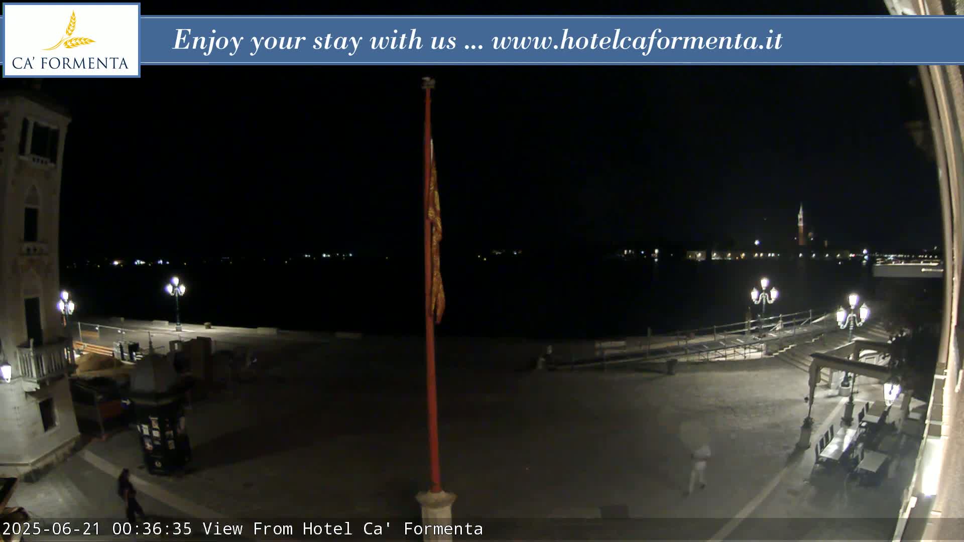 San Marco Basin from Via Garibaldi Live Cam - Venice, Veneto, Italy