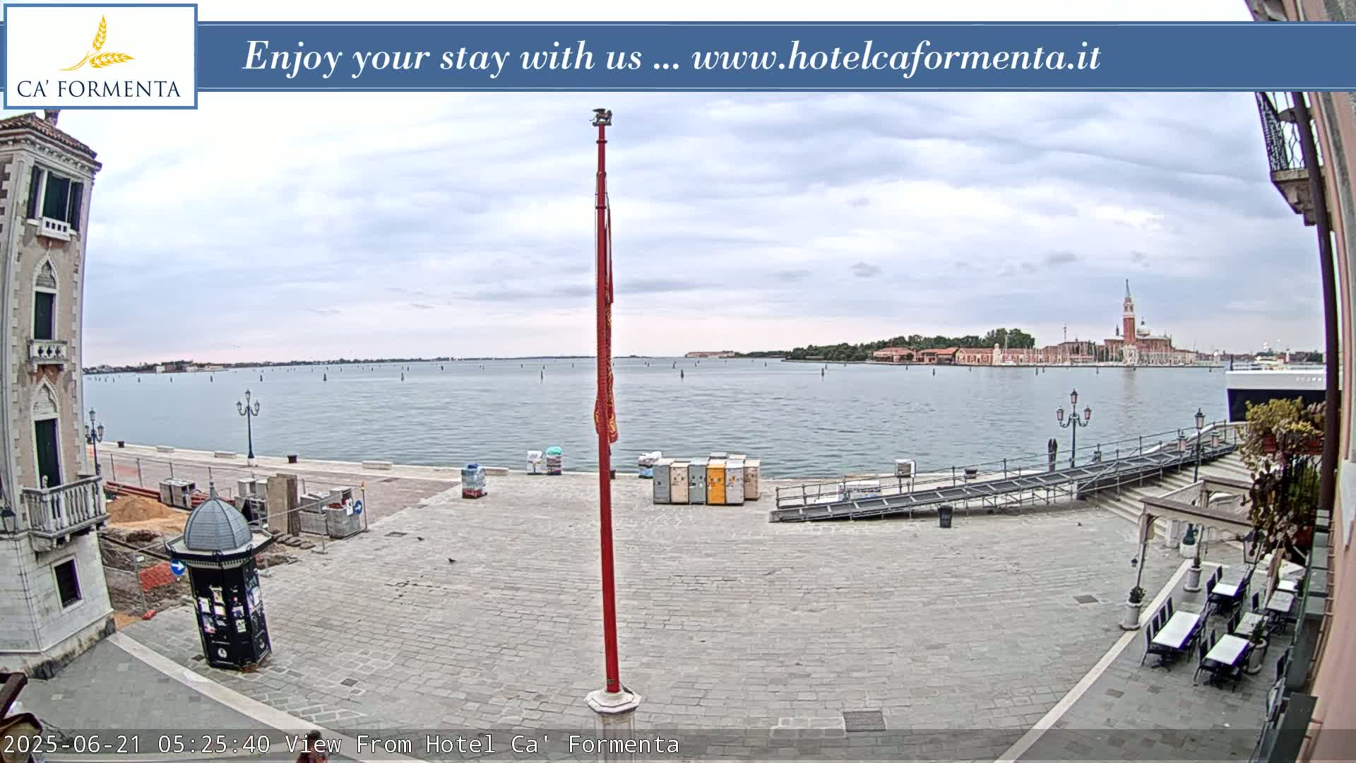 San Marco Basin from Via Garibaldi Live Cam - Venice, Veneto, Italy