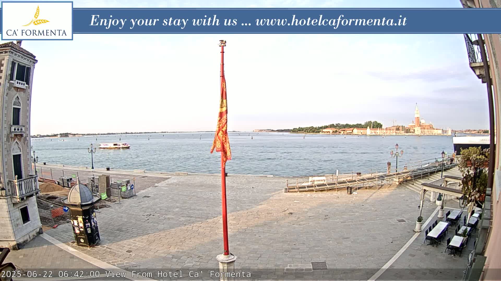 San Marco Basin from Via Garibaldi Live Cam - Venice, Veneto, Italy