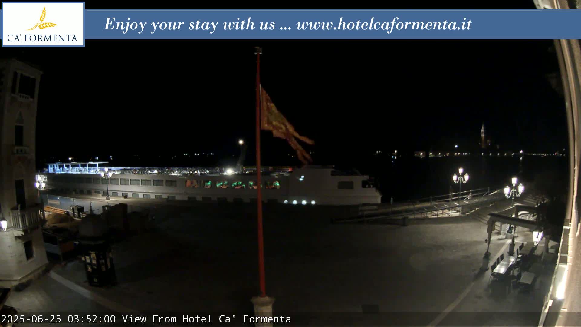 San Marco Basin from Via Garibaldi Live Cam - Venice, Veneto, Italy
