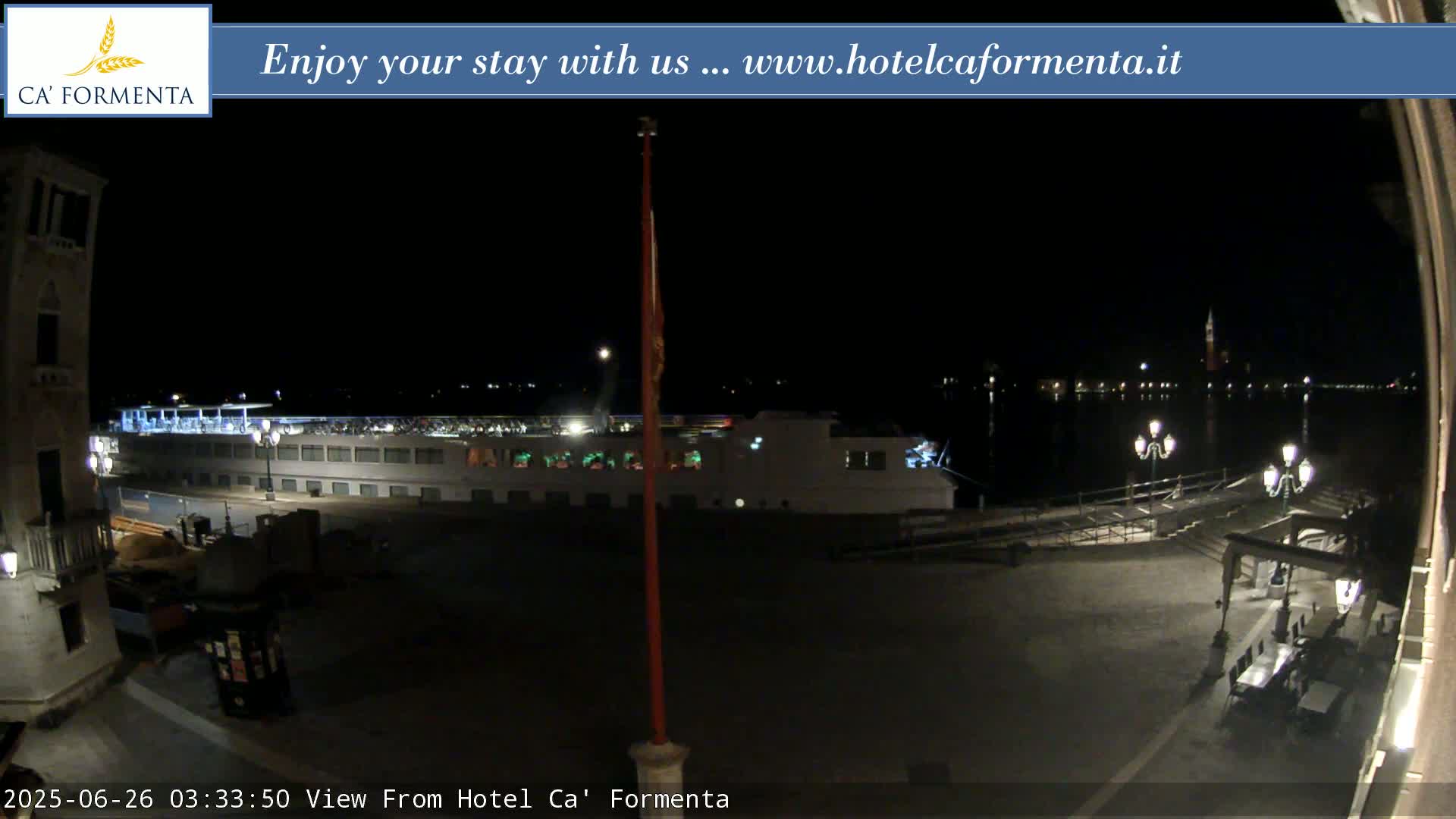 San Marco Basin from Via Garibaldi Live Cam - Venice, Veneto, Italy