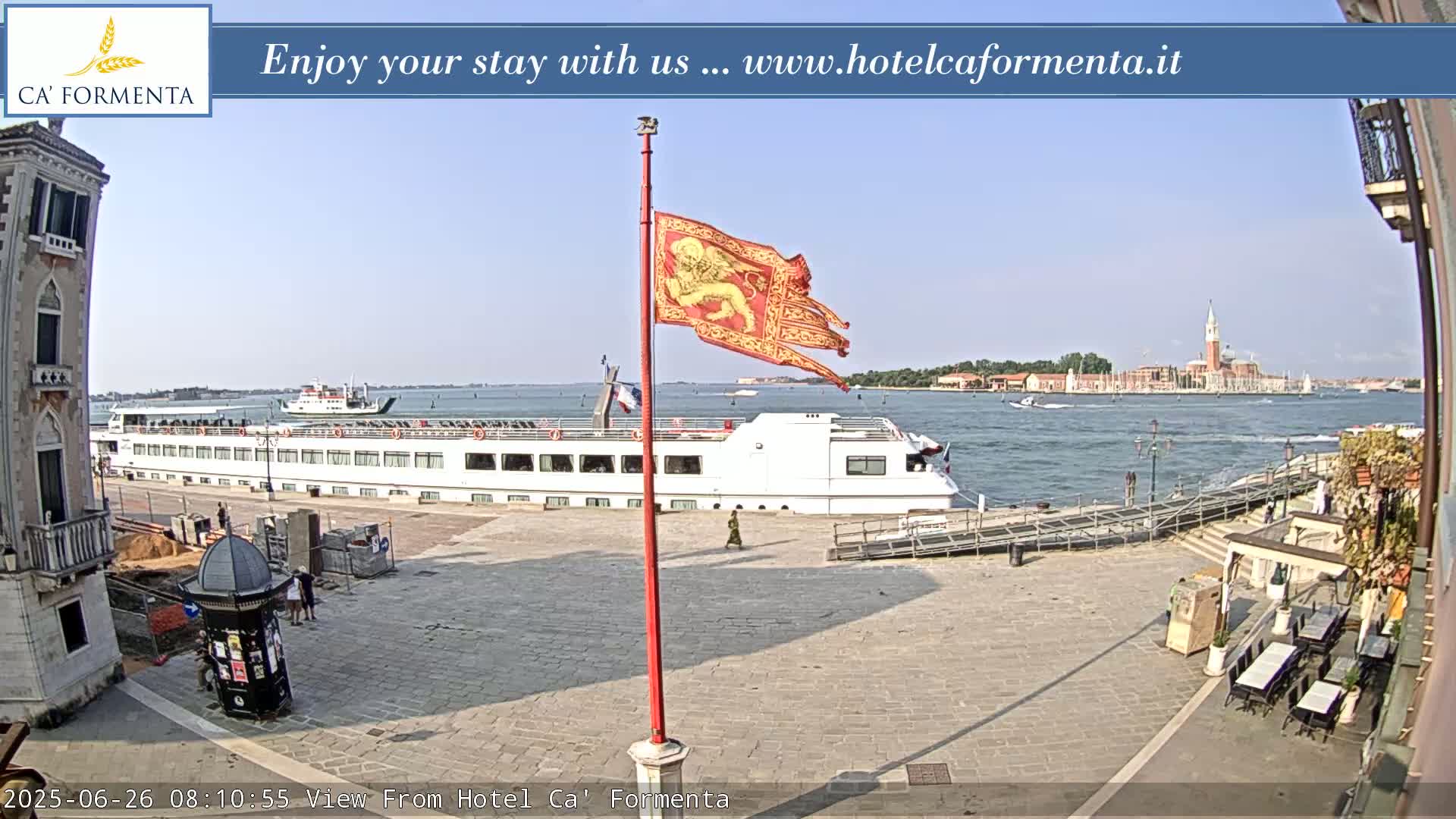 San Marco Basin from Via Garibaldi Live Cam - Venice, Veneto, Italy