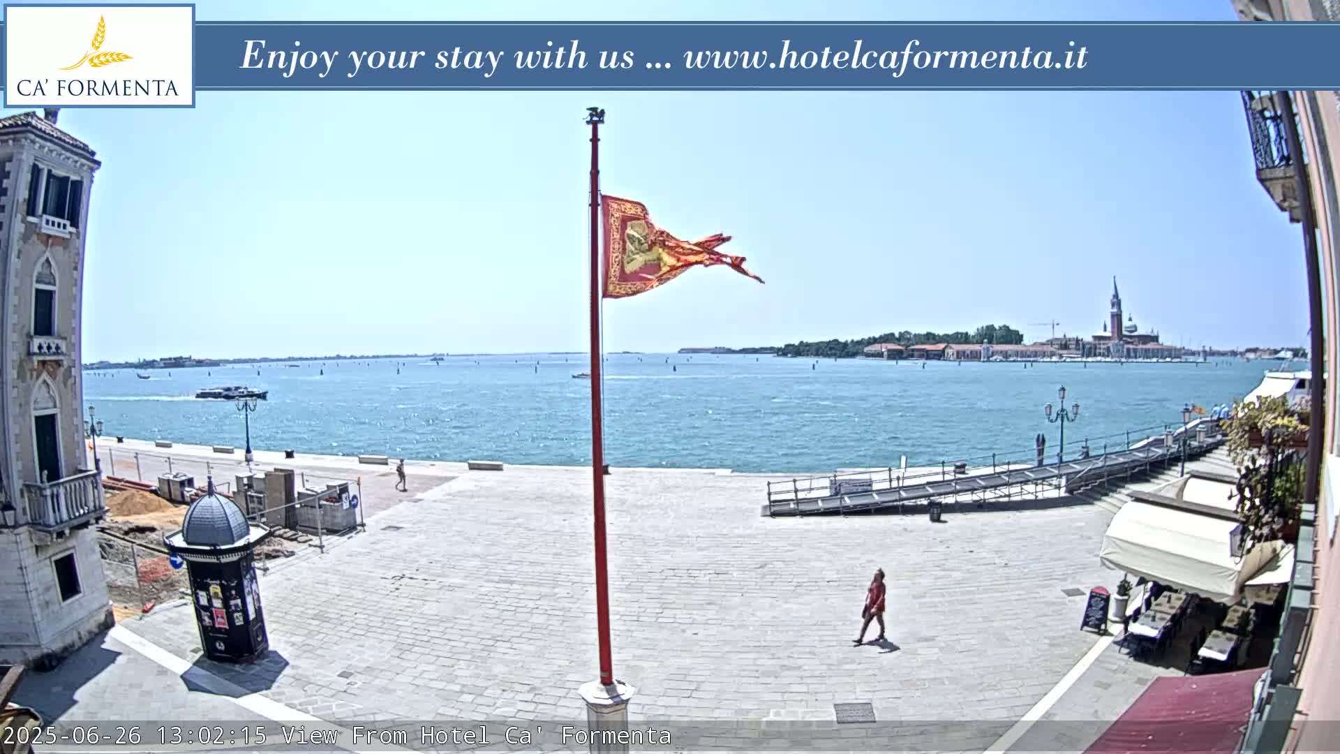 San Marco Basin from Via Garibaldi Live Cam - Venice, Veneto, Italy
