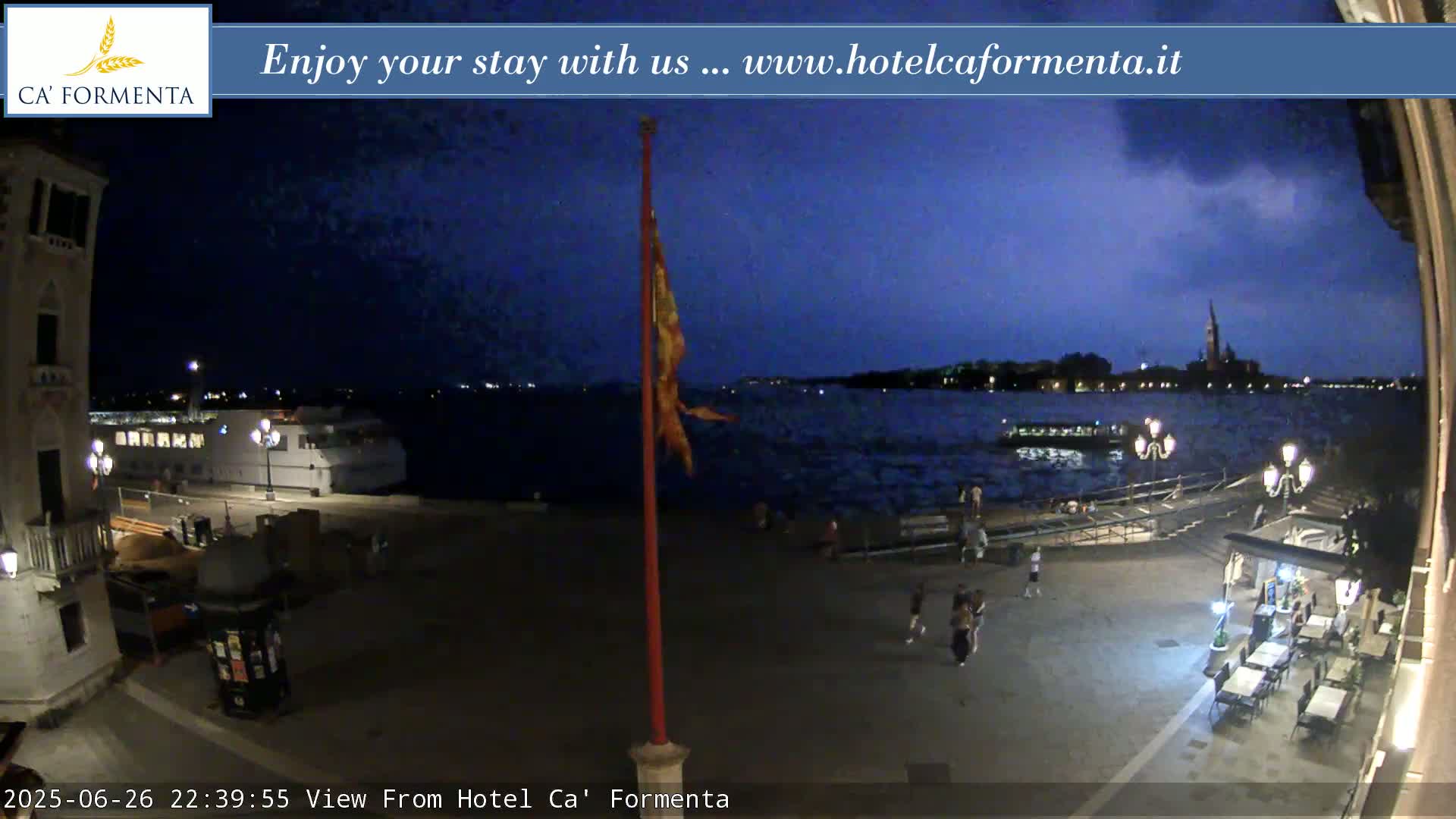 San Marco Basin from Via Garibaldi Live Cam - Venice, Veneto, Italy